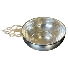 Paul Revere Reproduction Sterling Silver Handled Porringer Bowl