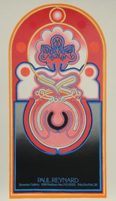 Ausstellung in der Brewster Gallery, Siebdruckplakat von Paul Reynard