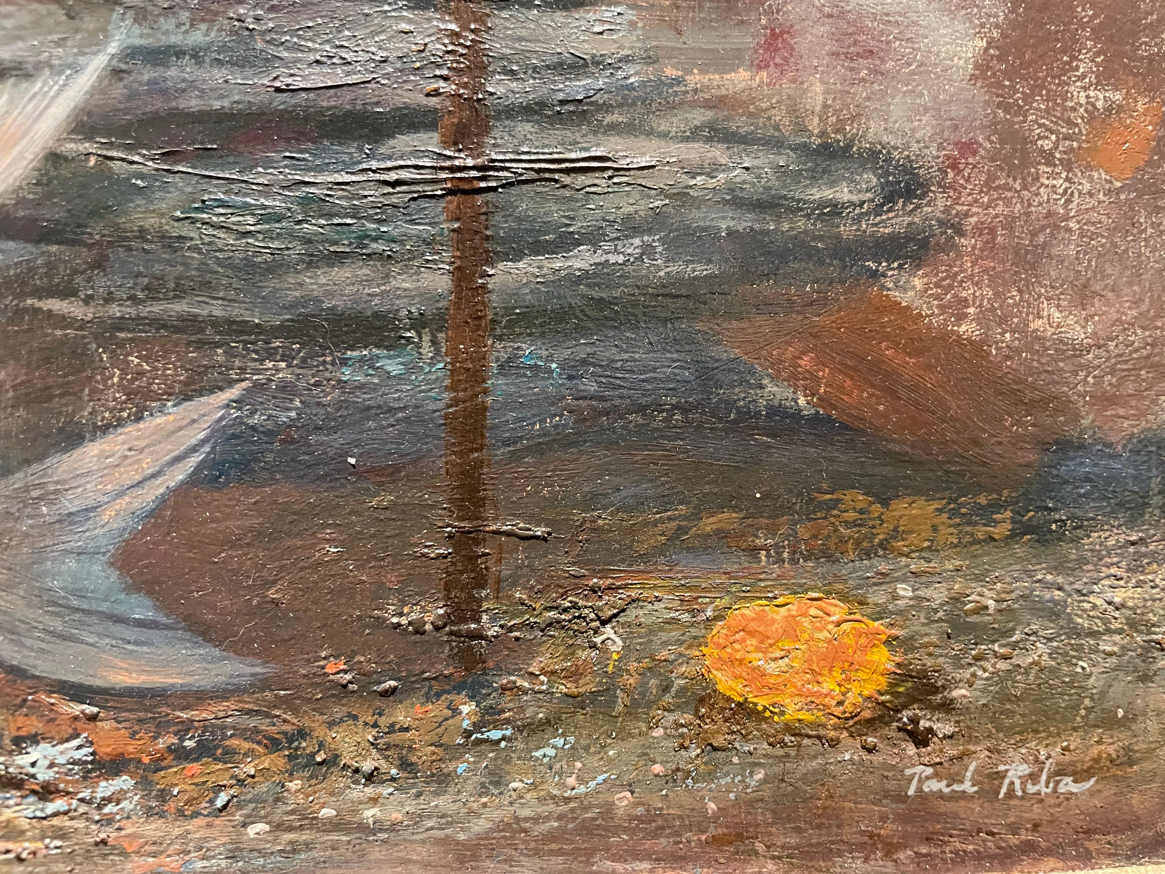 Driftwood & Fish, Mid-20th Century Magical Realism, Surrealist Cleveland Artist For Sale 5