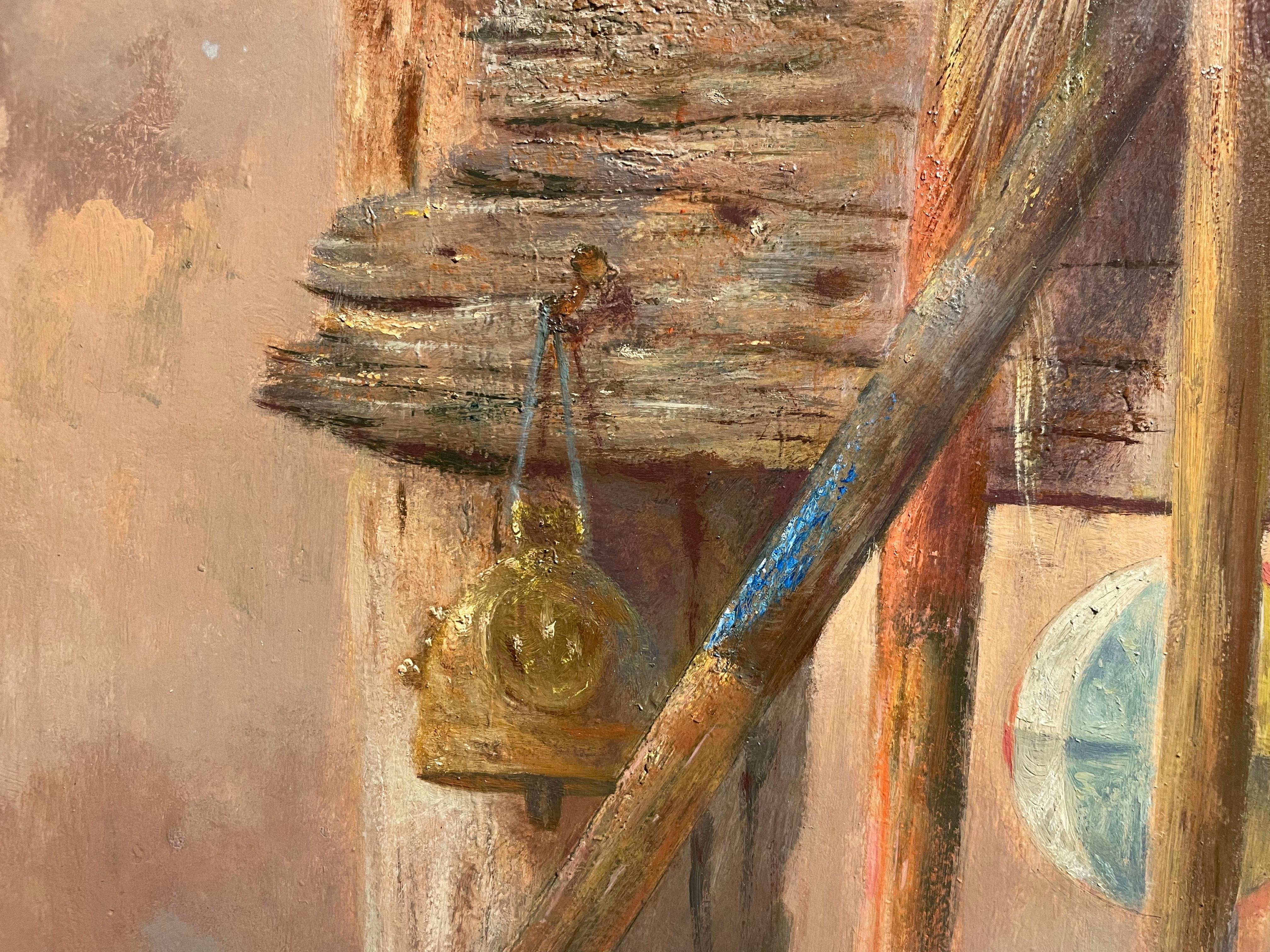 Mid-20th Century Magical Realism, Surrealist Painting, Cleveland School Artist For Sale 6