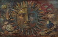 The Sun, 20th Century Magic Realism Painting by Cleveland School Artist