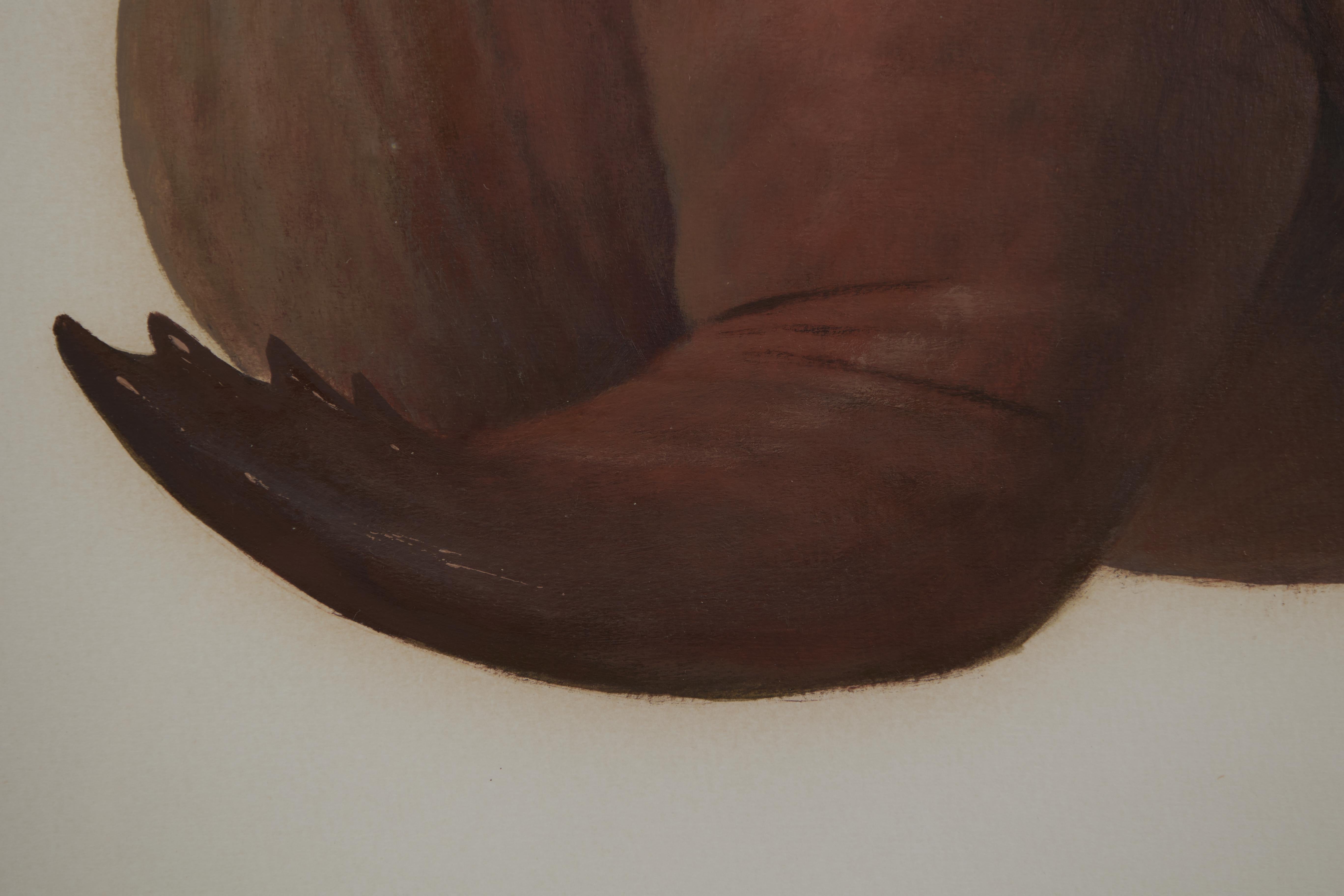 Walrus Oil Painting, 20th Century Magical Realism Artist, Cleveland School For Sale 1