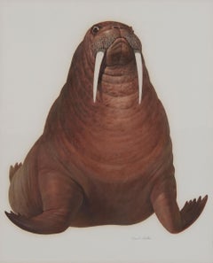 Peinture à l'huile de Walrus, artiste du réalisme magique du 20e siècle, école de Cleveland