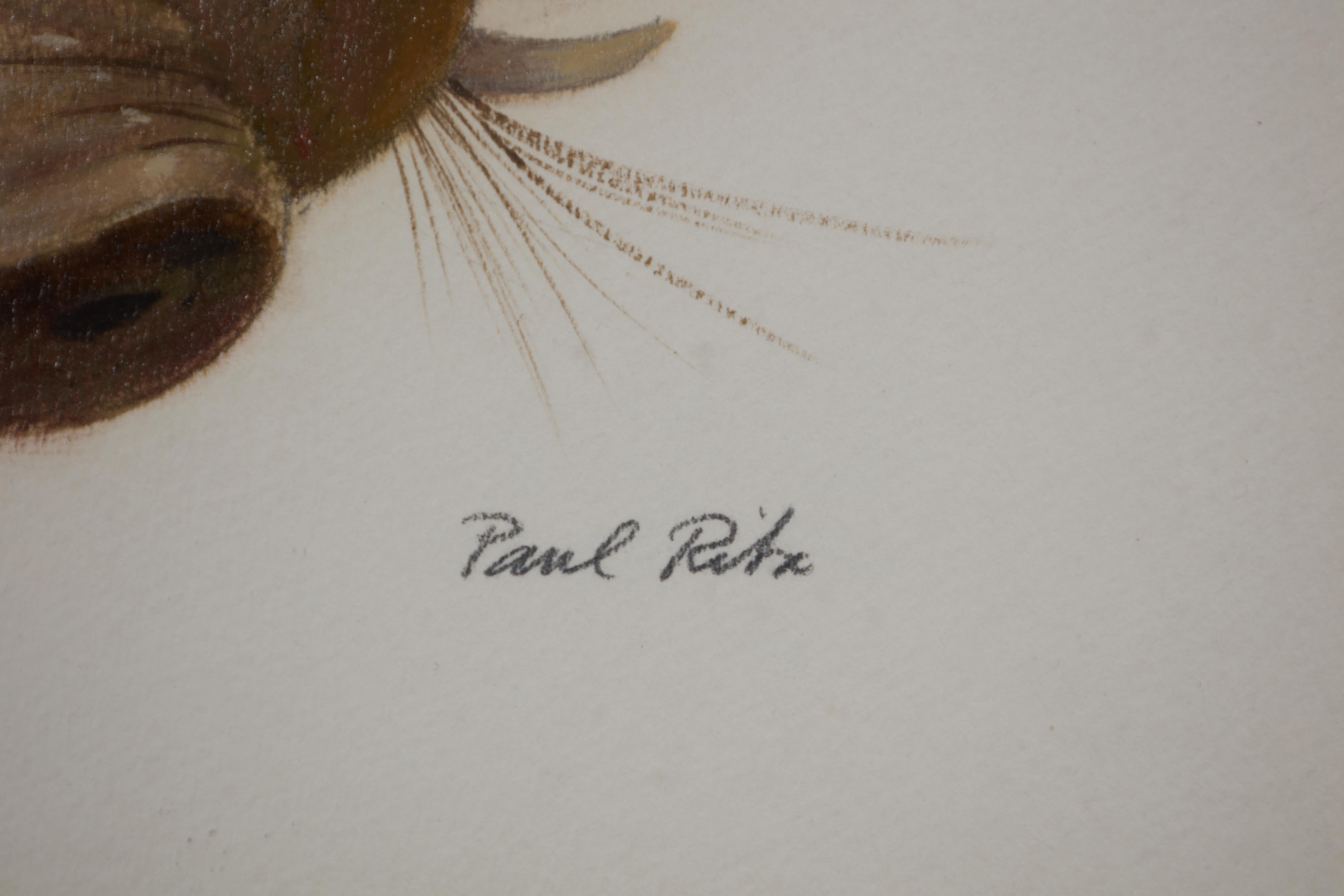 Wart Hog, pintura al óleo del siglo XX del Surrealista Mágico, Escuela de Cleveland en venta 1