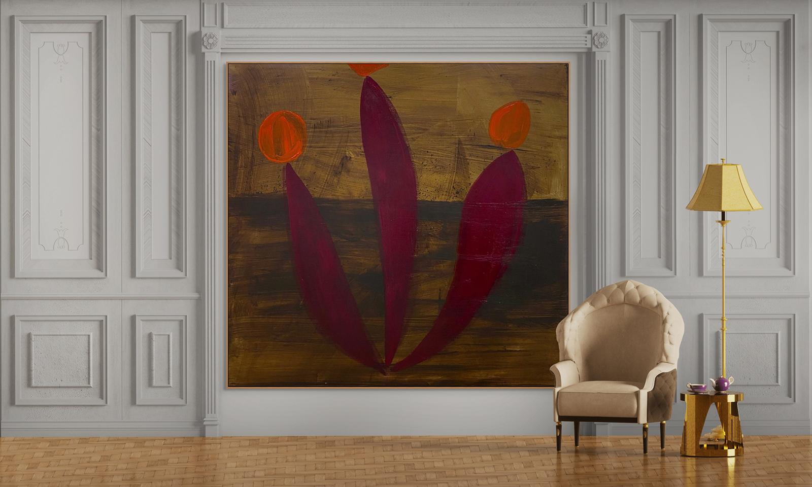 I frutti di Helen (pittura astratta) - Painting di Paul Richard Landauer