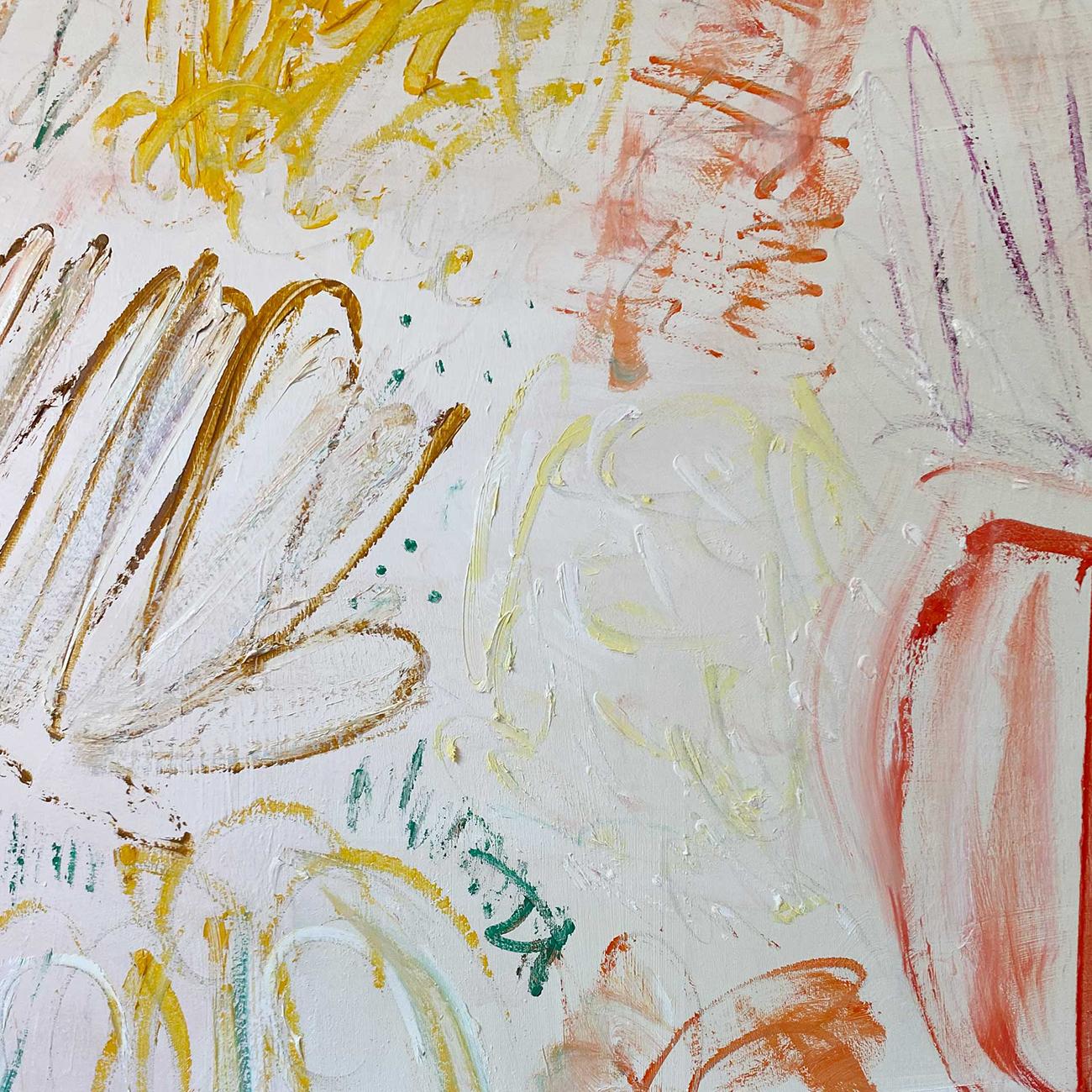 Il giardino di Helen - Dietro il cancello (pittura astratta) in vendita 3