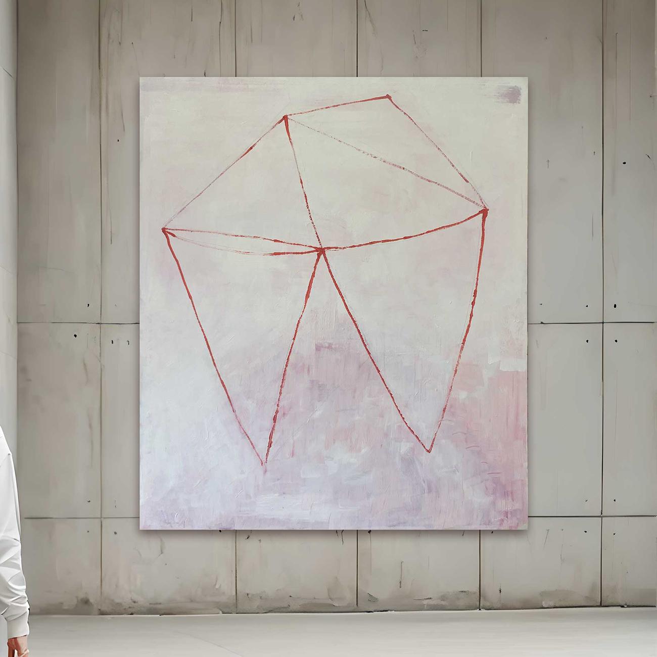 Ricostruzione di un ricordo II (pittura astratta) - Painting Astratto di Paul Richard Landauer