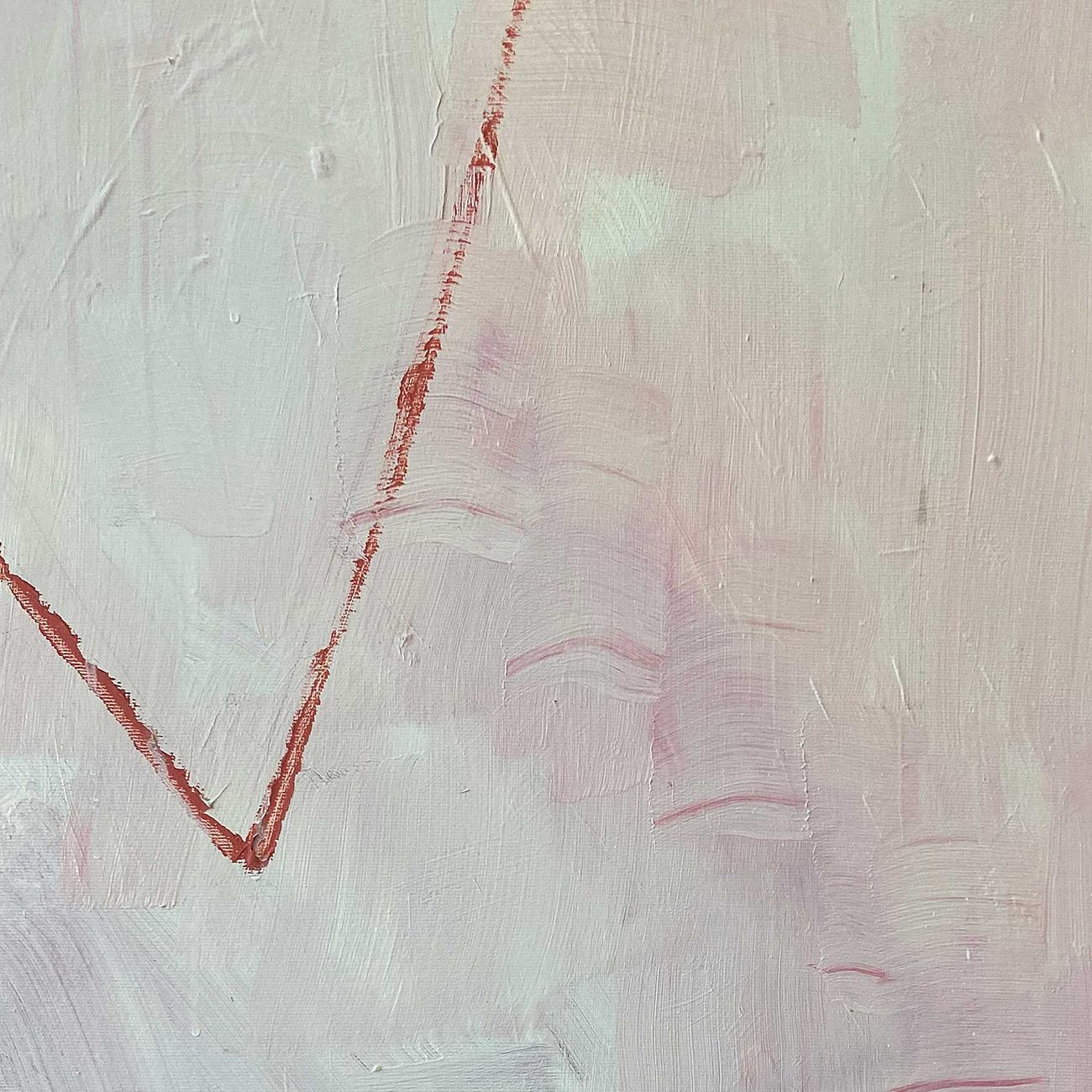 Ricostruzione di un ricordo II (pittura astratta) - Abstract Painting Grigio di Paul Richard Landauer