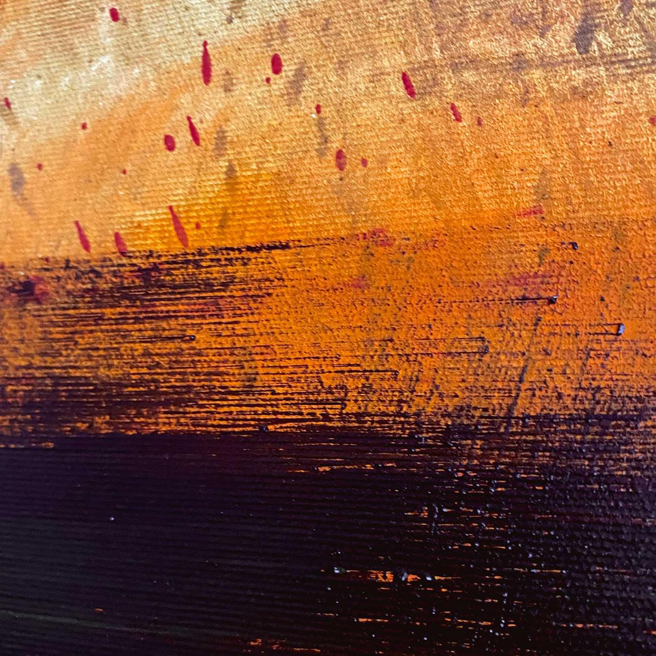 Senza titolo quasi nero (pittura astratta) in vendita 1