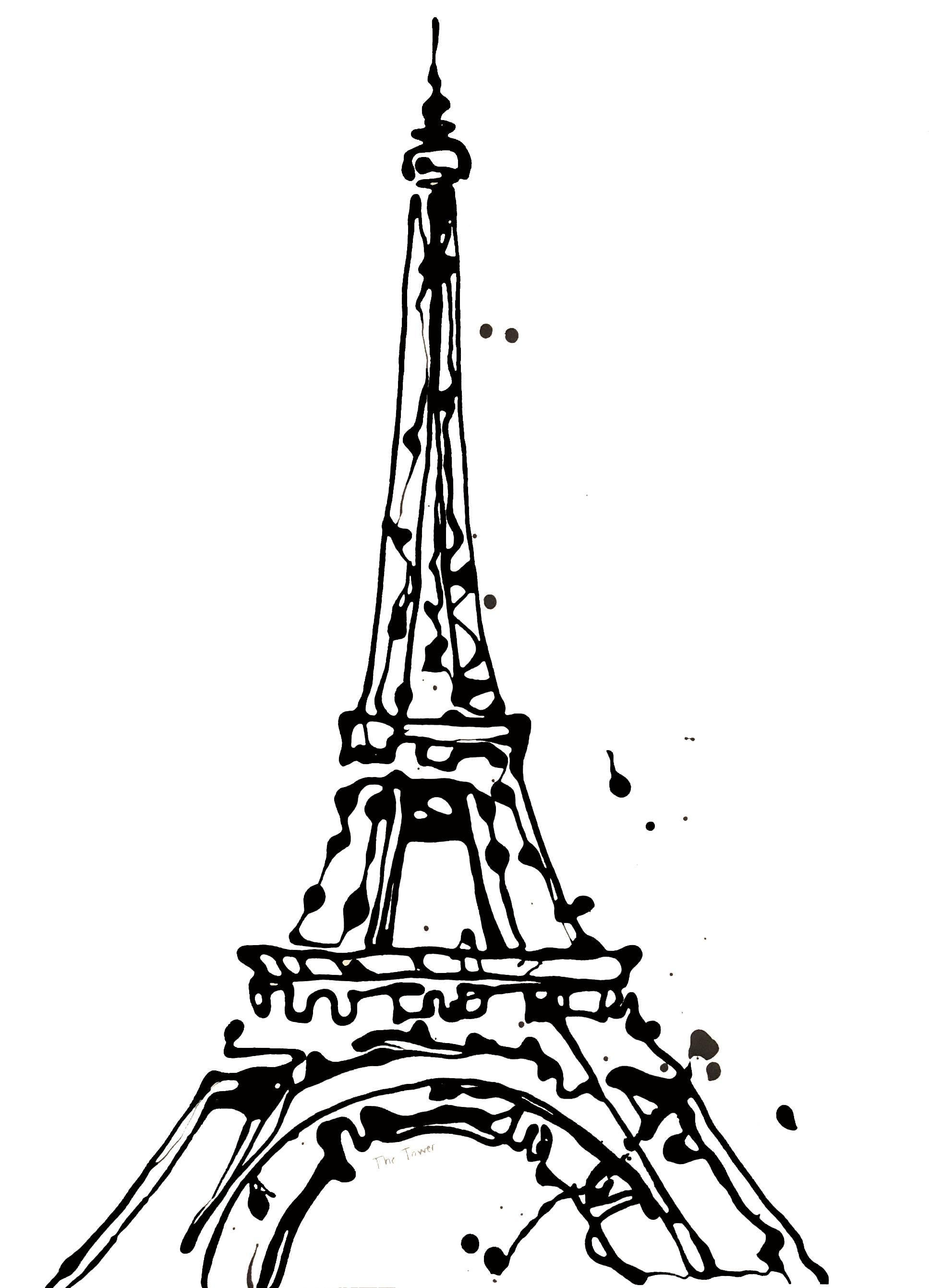 Eiffel Tower - Painting by Paul Richard
