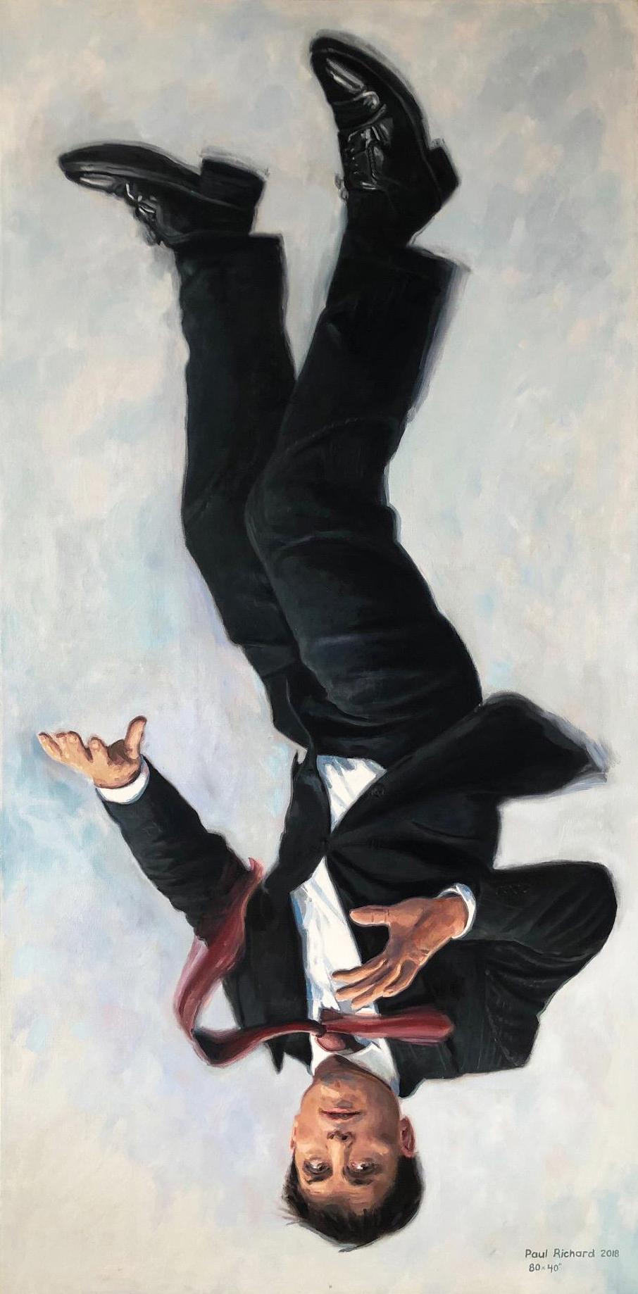 Paul Richard Portrait Painting - Falling Man