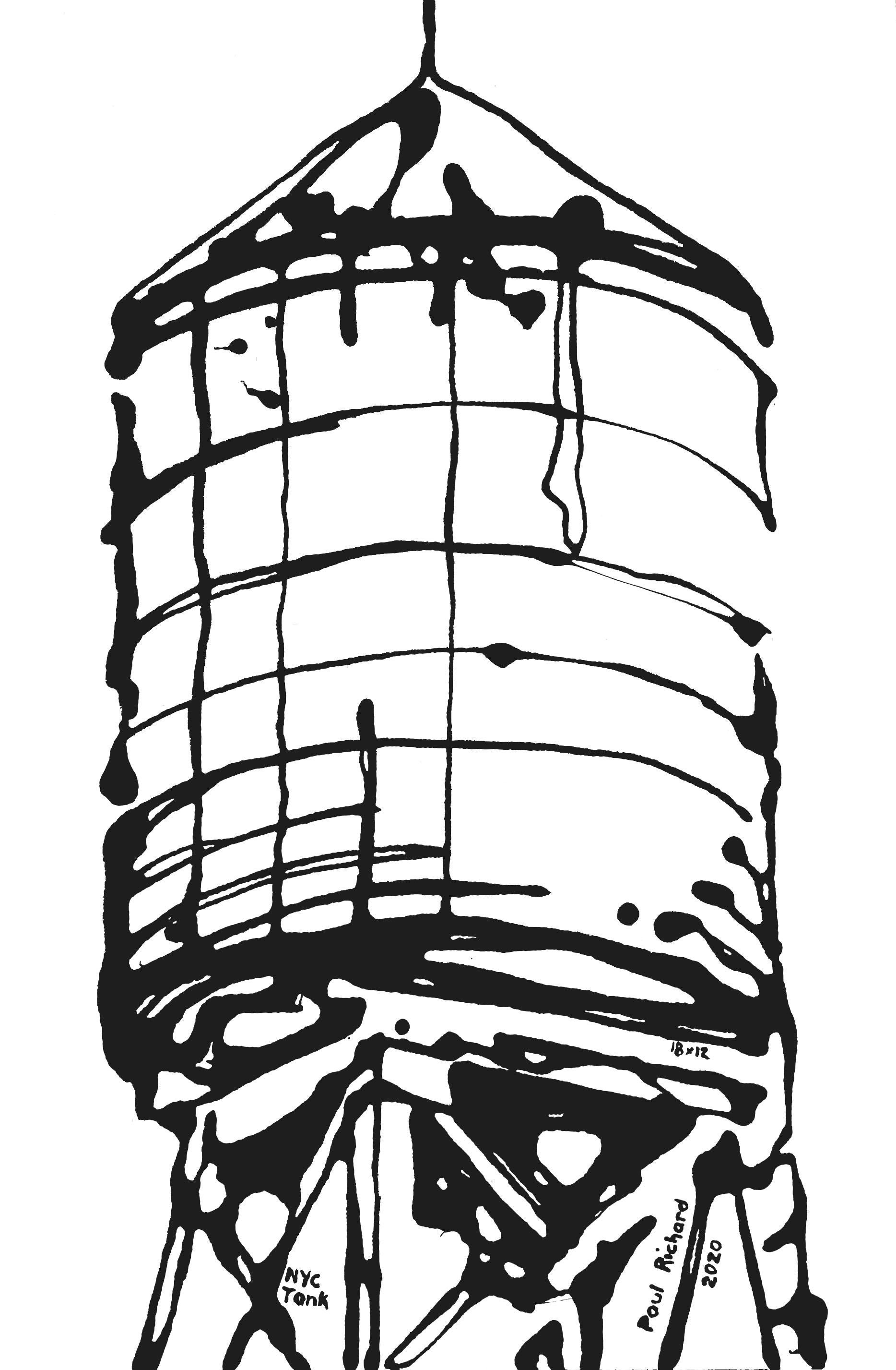 NYC Tank - Painting by Paul Richard