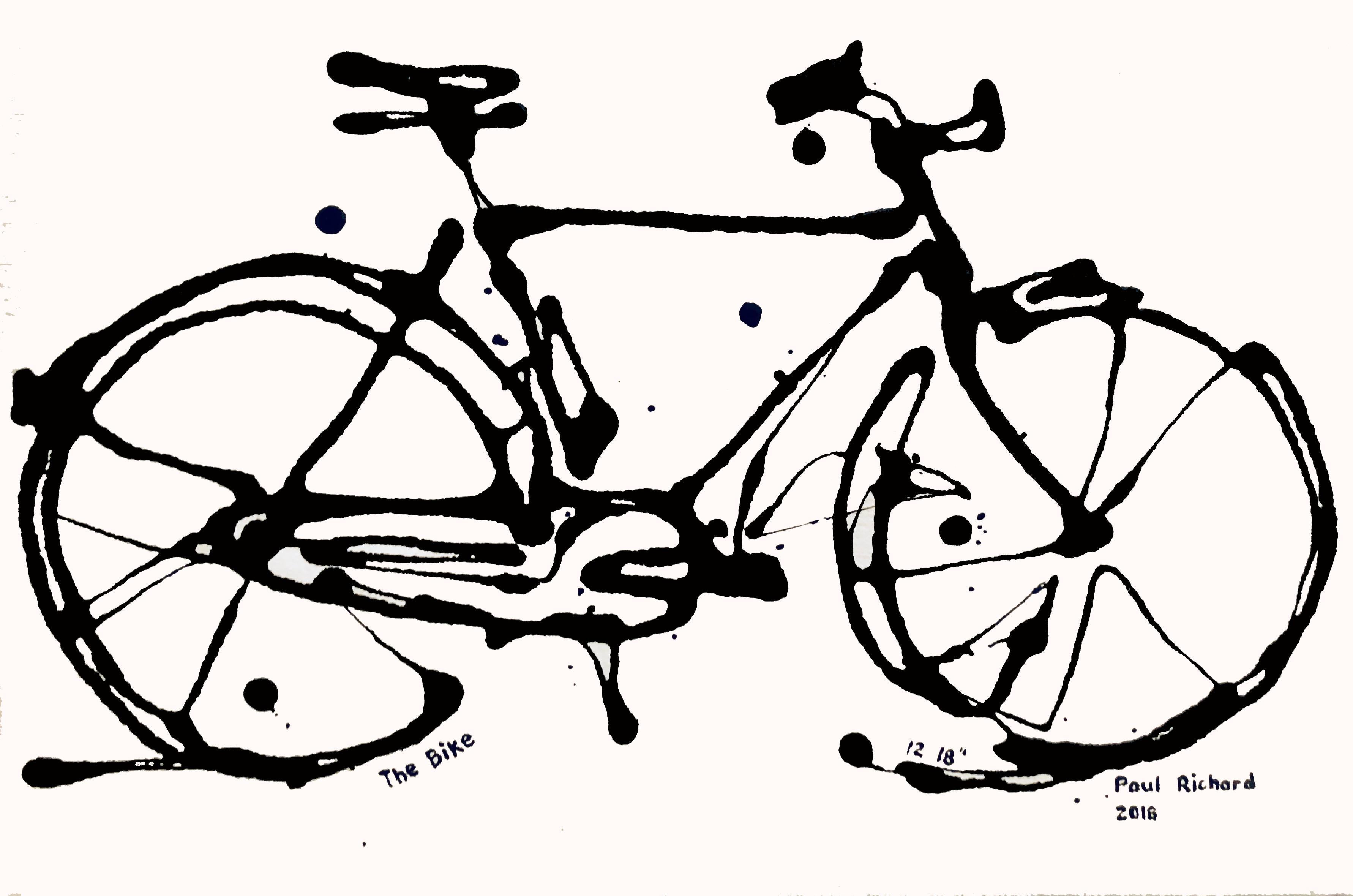 Paul Richard Portrait Painting - The Bike