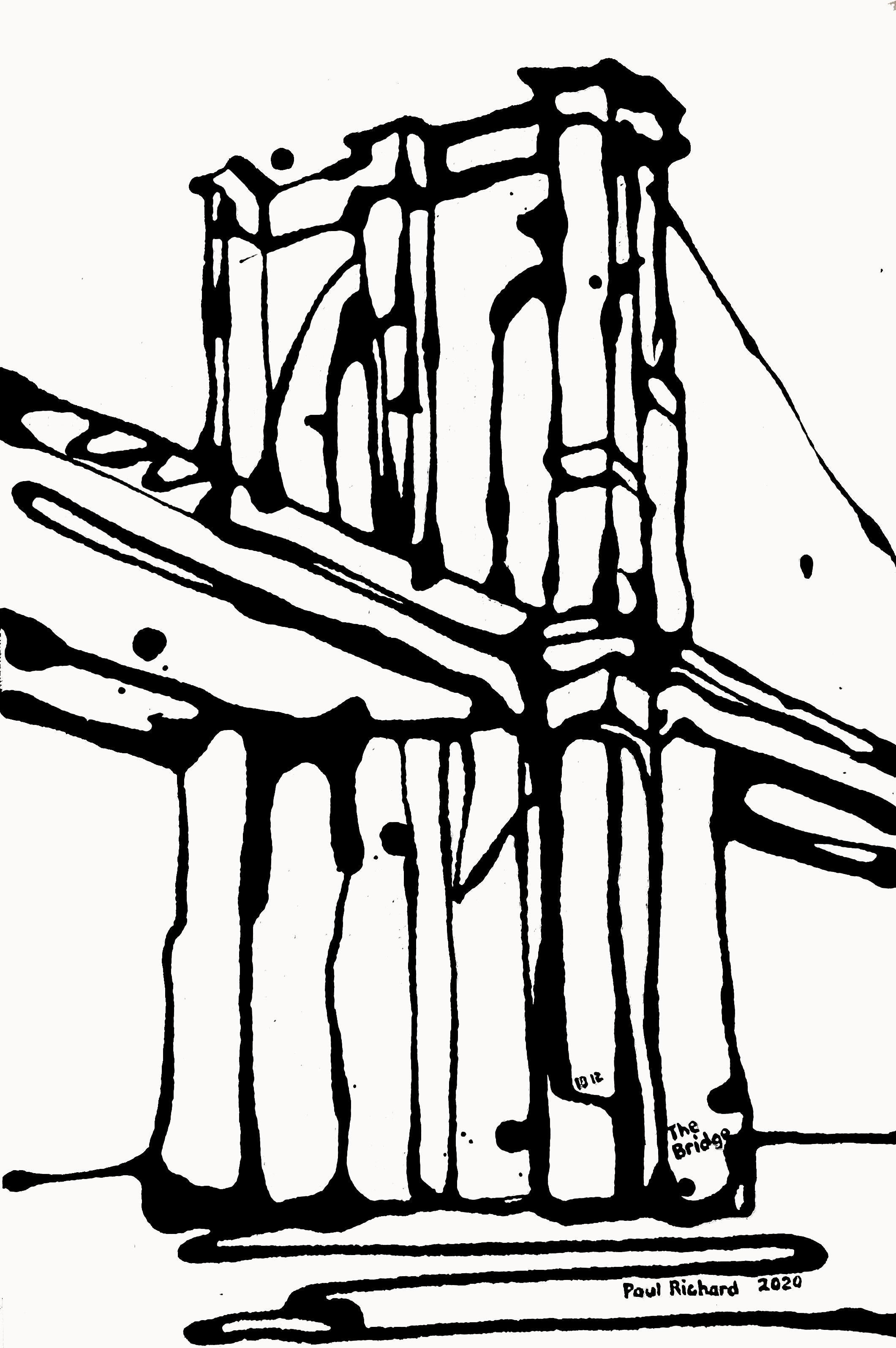 The Bridge - Painting by Paul Richard