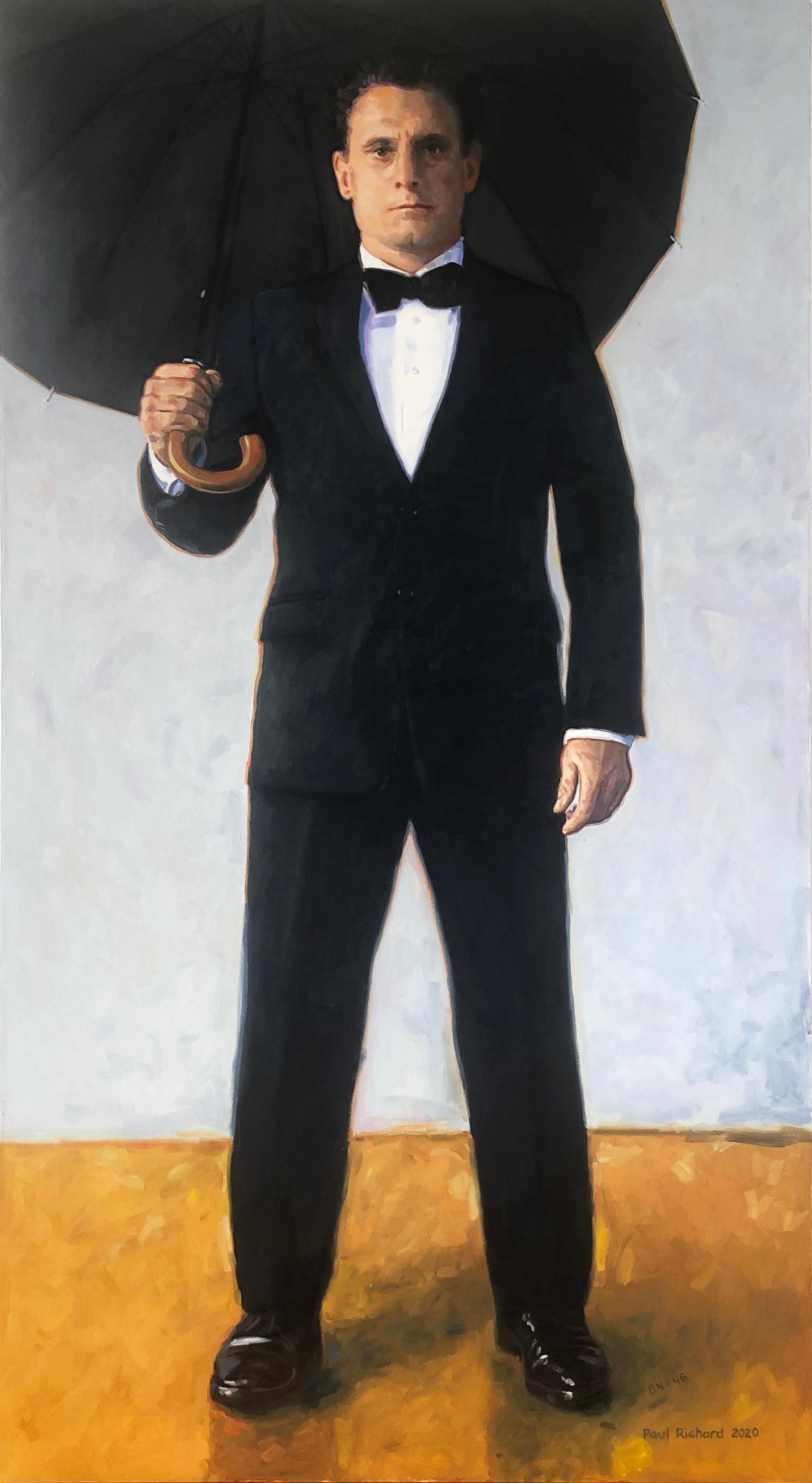Paul Richard Portrait Painting - Umbrella Man