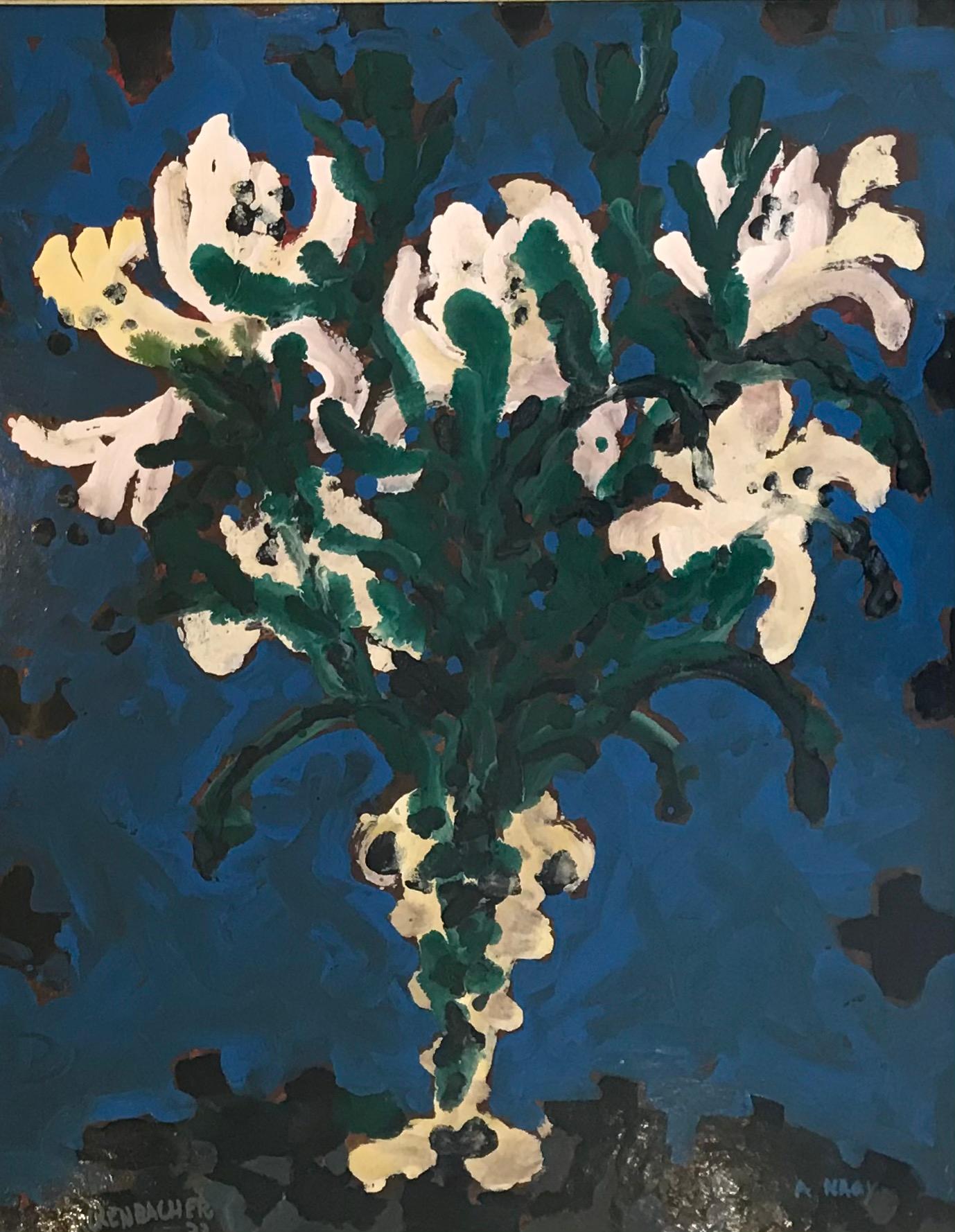 Paul Rickenbacher Still-Life Painting - Still life with flowers