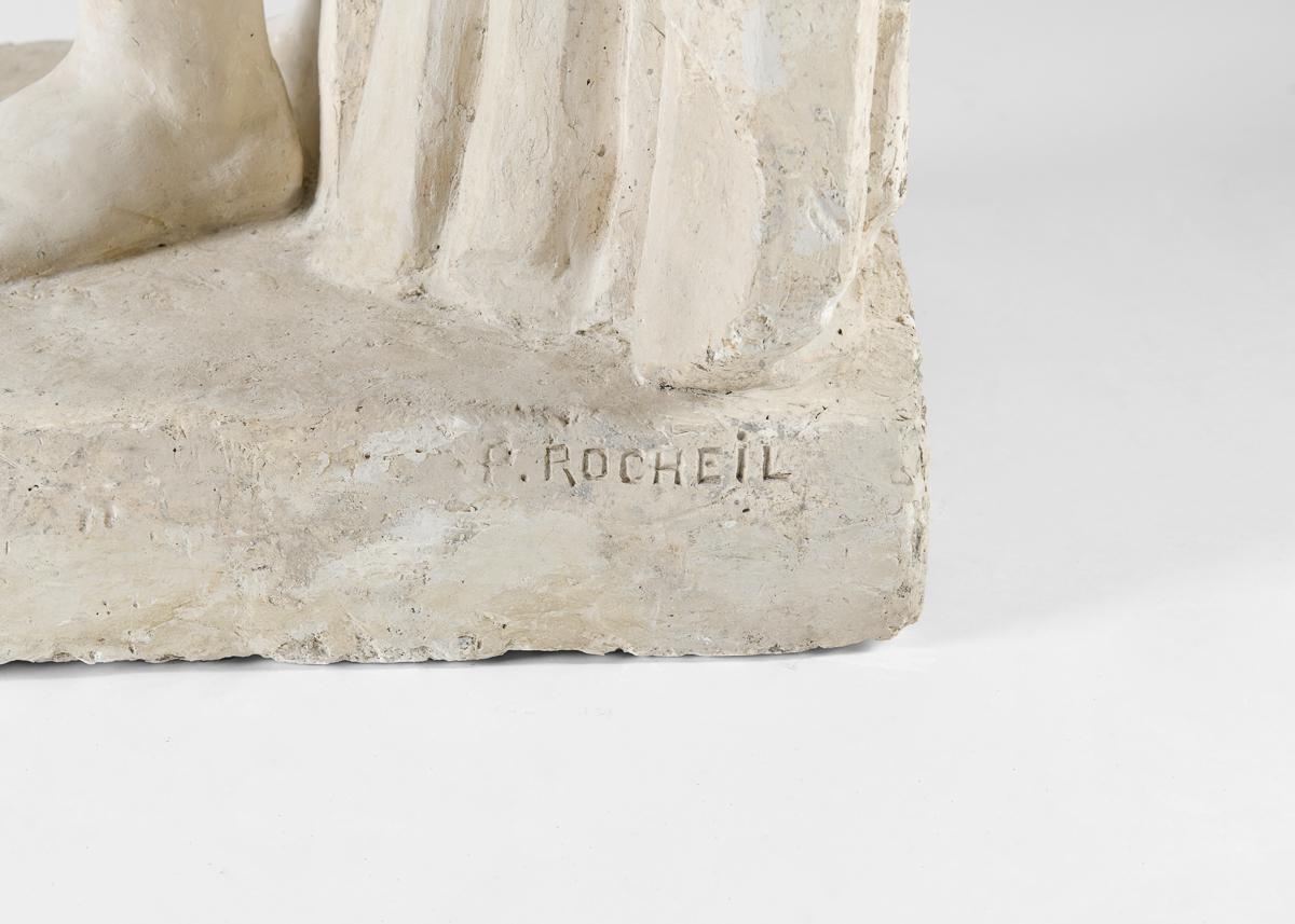 Metà XX secolo Paul Rocheil, L'aurore (L'alba) Scultura classica di nudo, Francia, circa 1930 in vendita