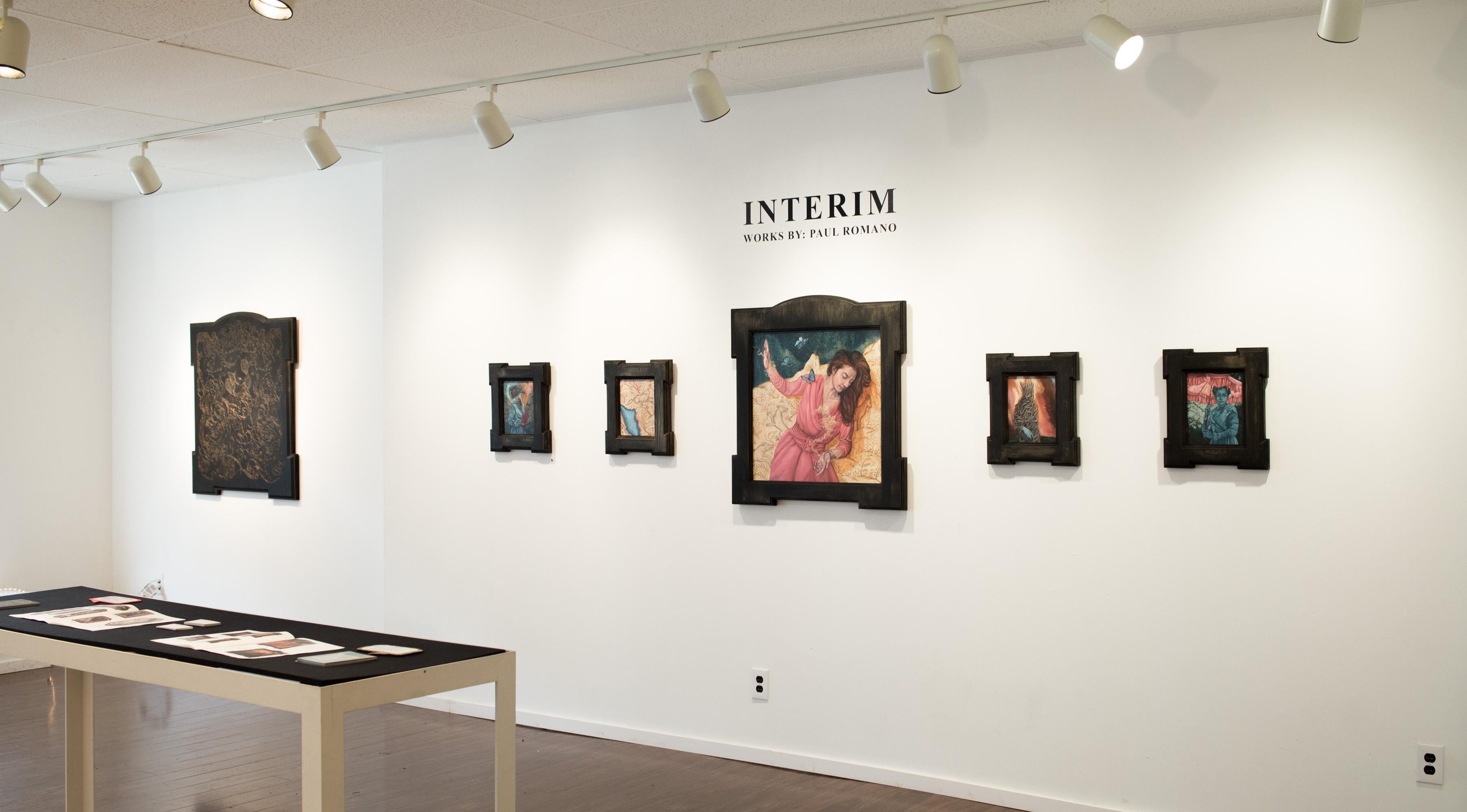 Figuratives Ölgemälde „Heroine (Intercessor)“, sitzende Frau mit Schmetterlingen im Angebot 6