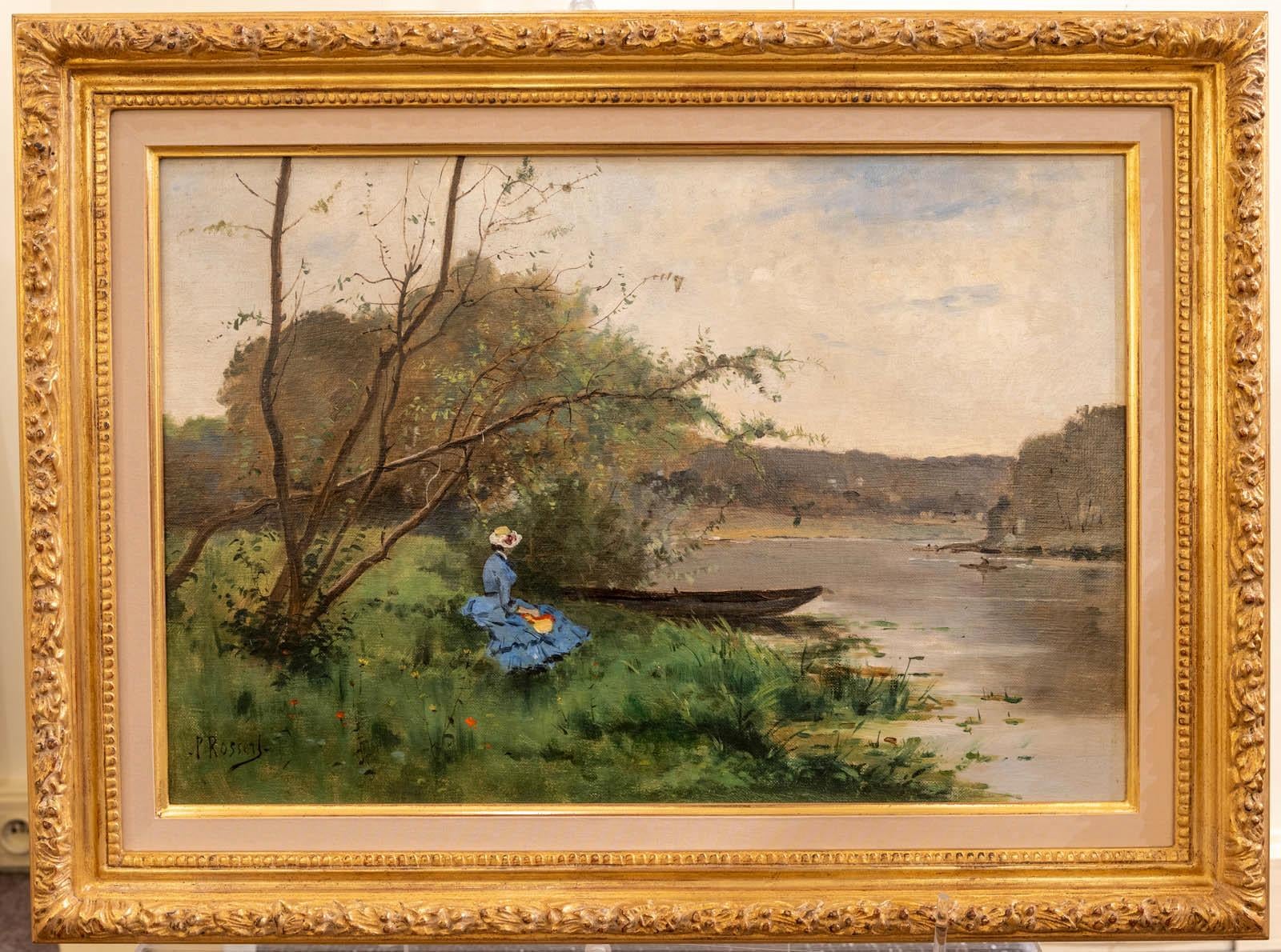 Mujer al borde del agua - Painting de Paul ROSSERT