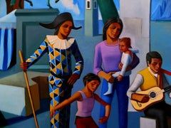 Harlequin IV: Contemporary Figurative Oil Painting