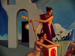 The Three Graces II    Contemporary Figurative Oil Painting