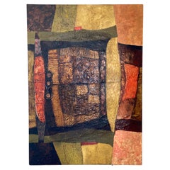 Paul Rotterdam Viennese Brutalist Abstract Painting, 1964