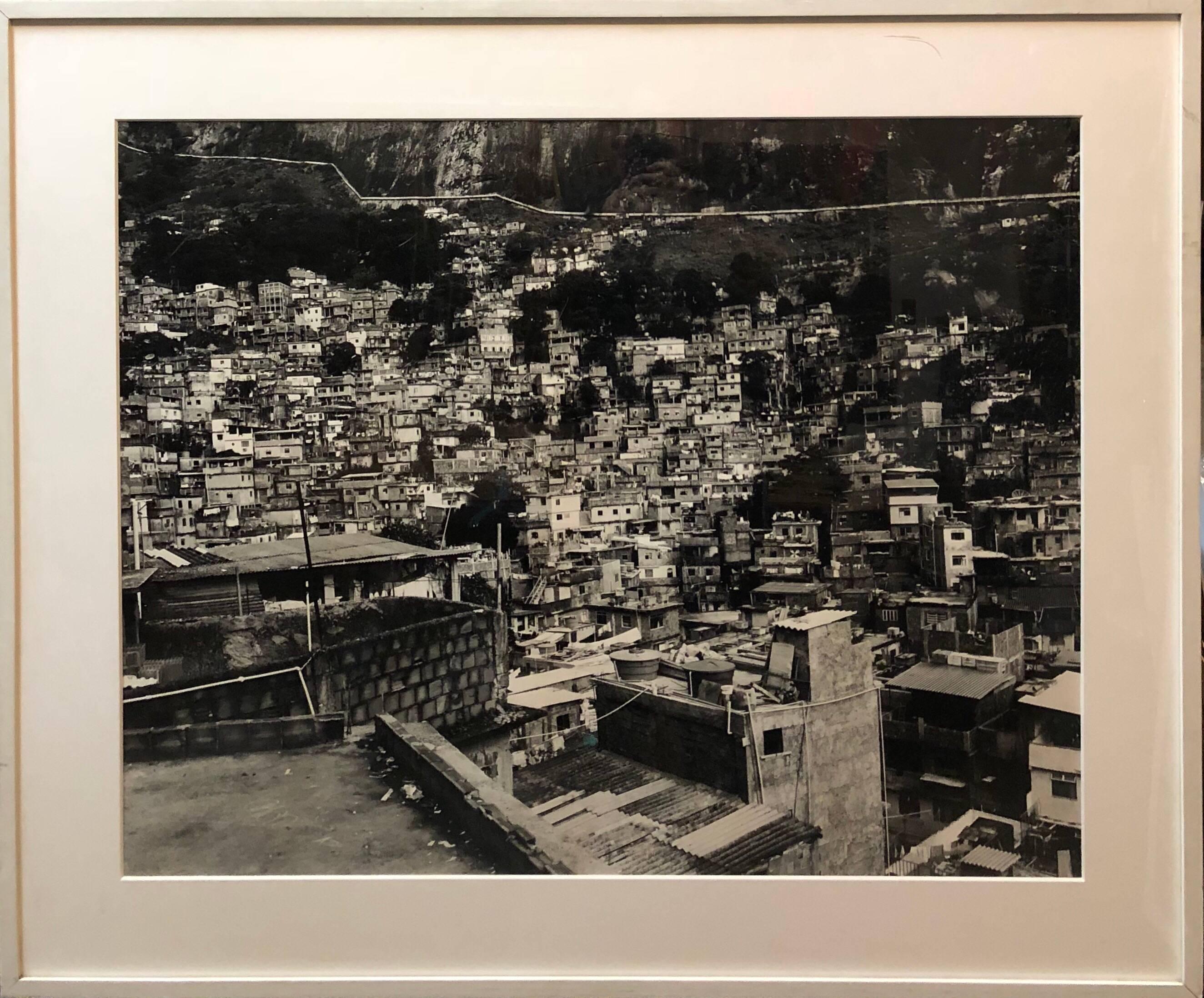 Large Scale Vintage Silver Gelatin Print Brazil Favela Cityscape Rio de Janeiro - Photograph by Paul Rowland