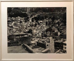 Large Scale Vintage Silver Gelatin Print Brazil Favela Cityscape Rio de Janeiro