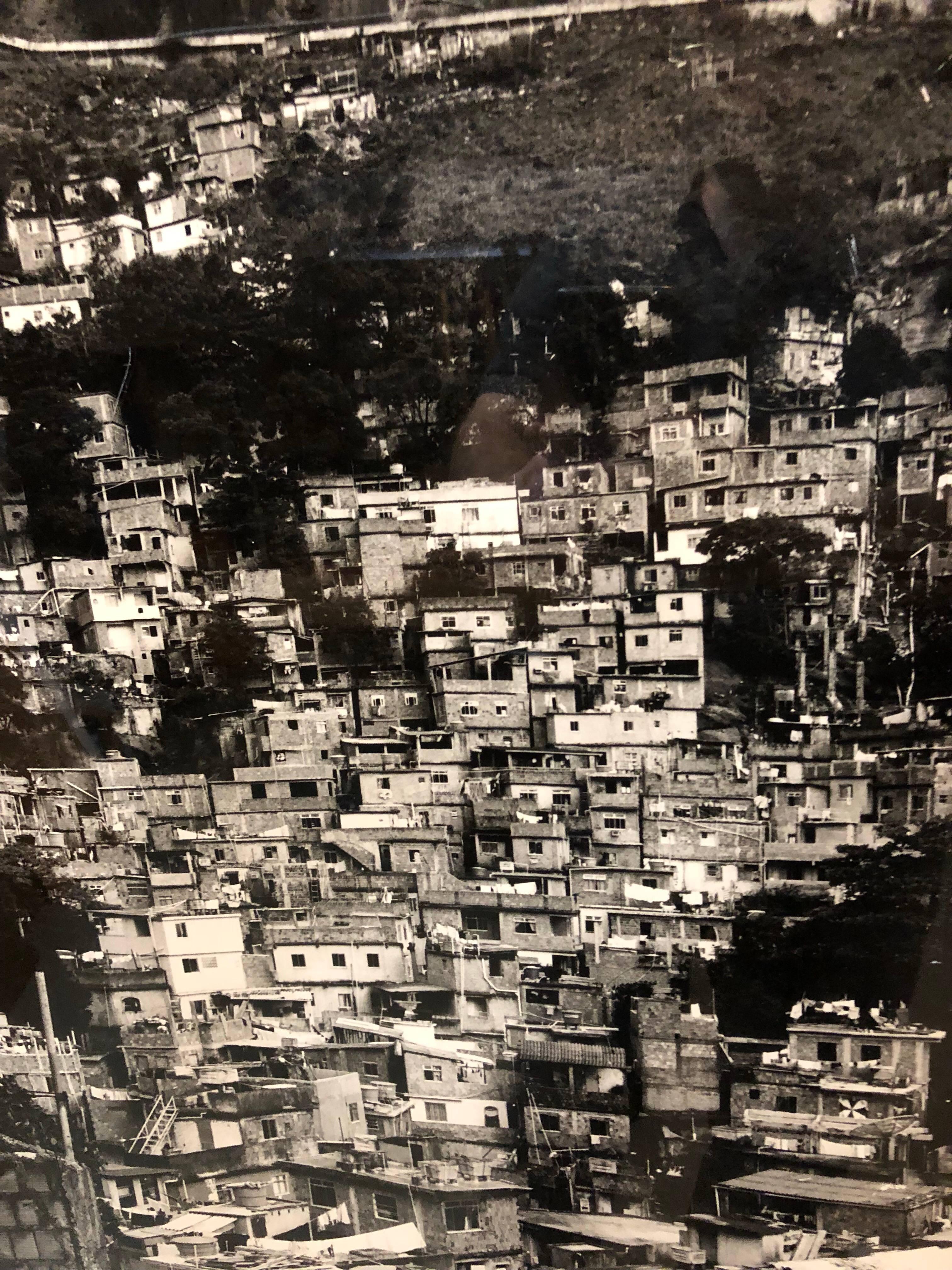 Large Scale Vintage Silver Gelatin Print Brazil Favela Cityscape Rio de Janeiro - Constructivist Photograph by Paul Rowland