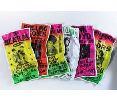Rock & Roll Geschichte / Pop Color / Einzigartige Wandskulptur von Paul Rousso