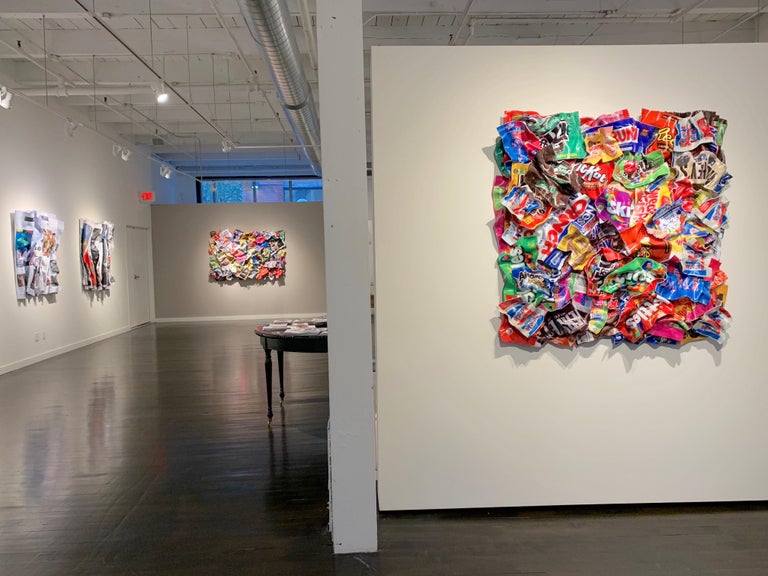 Paul Rousso - Paul Rousso - The Sweet Stuff - candy wrappers - wall ...