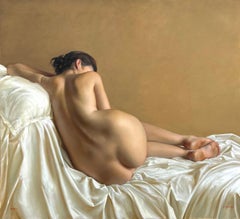 Ease – Realistic Nude Painting of Reclining Figure