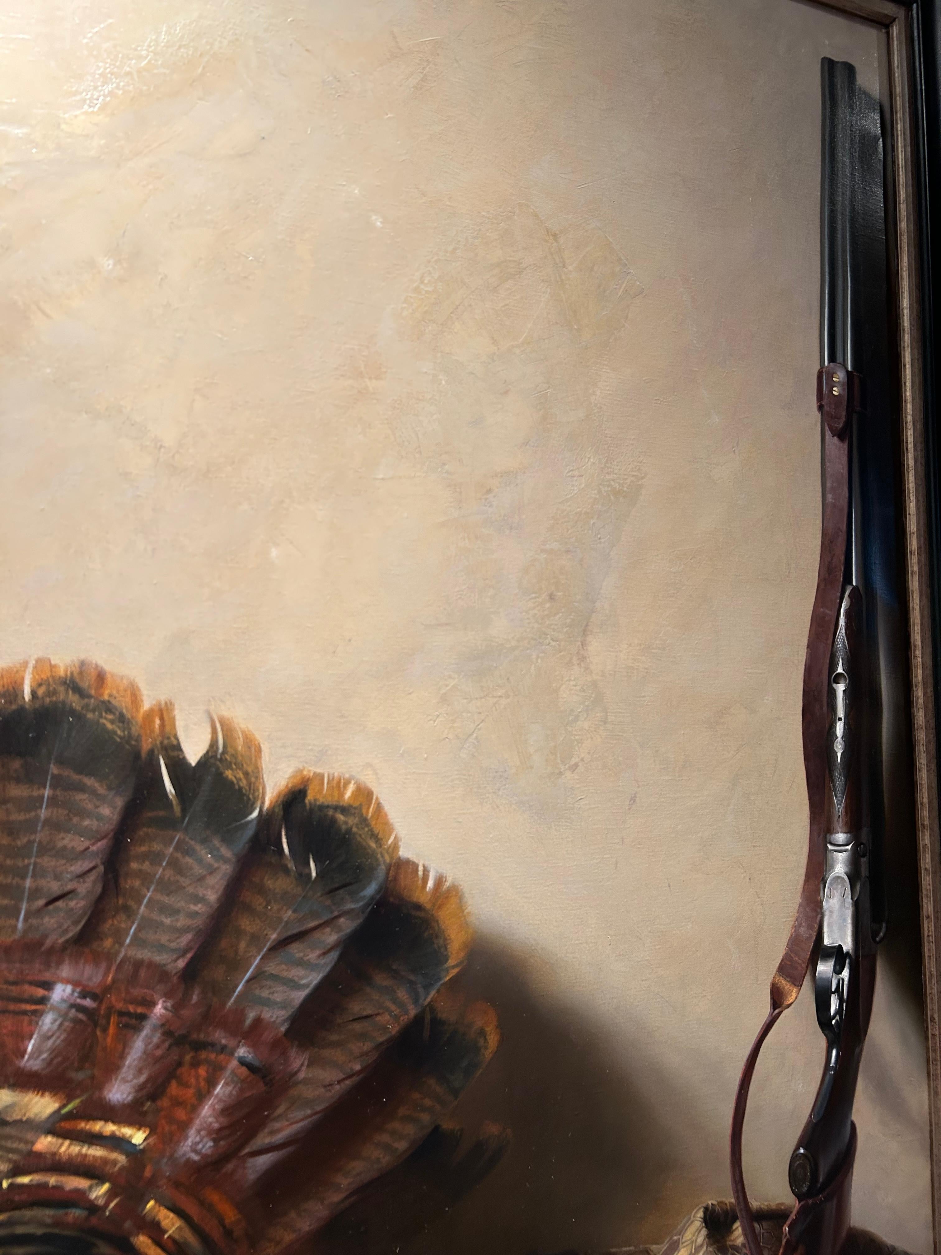 Wild Turkey, Realist Animal Portrait of Wild Turkey For Sale 2
