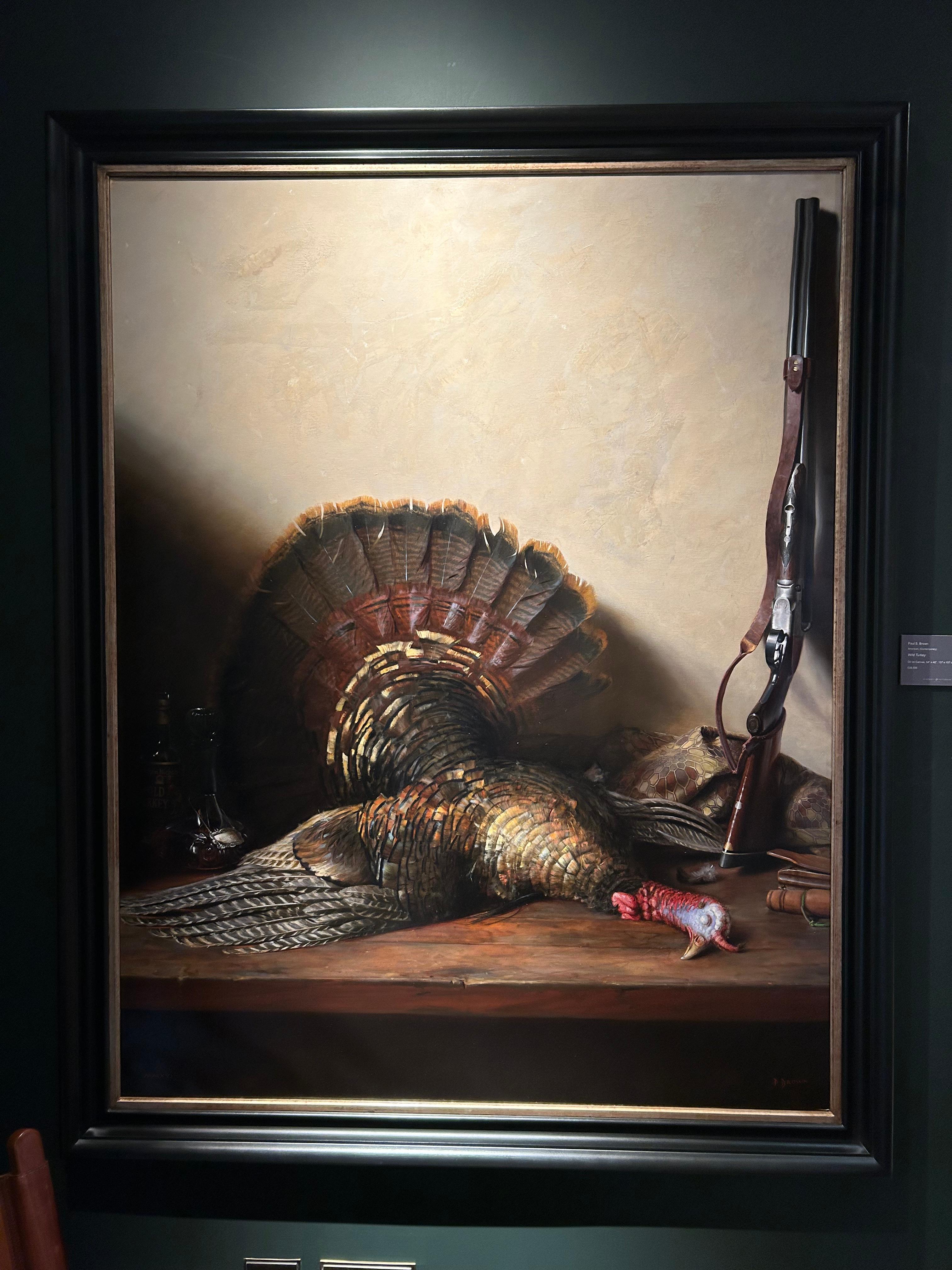 Wild Turkey, Realist Animal Portrait of Wild Turkey For Sale 3