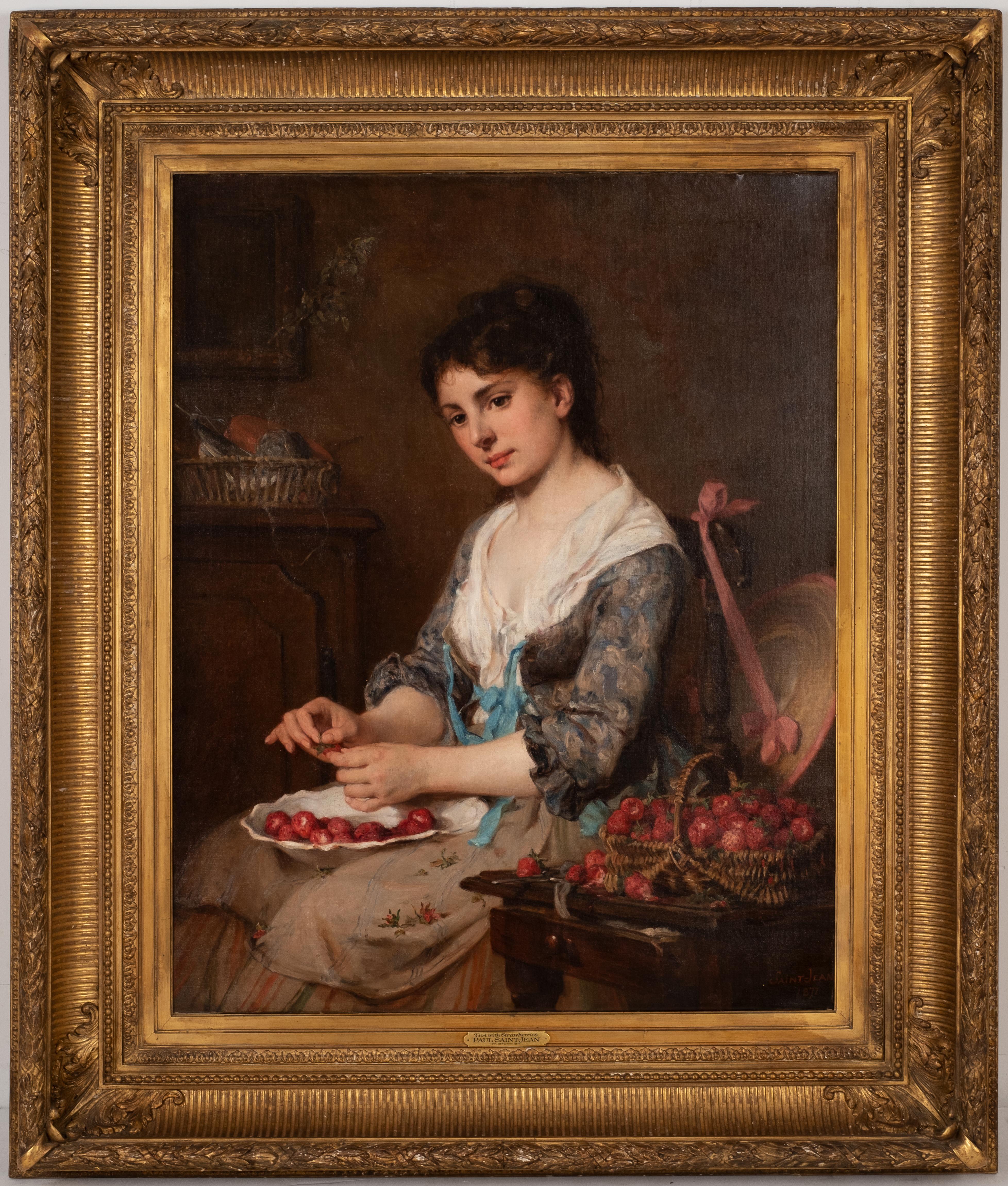Young French Girl with Strawberries