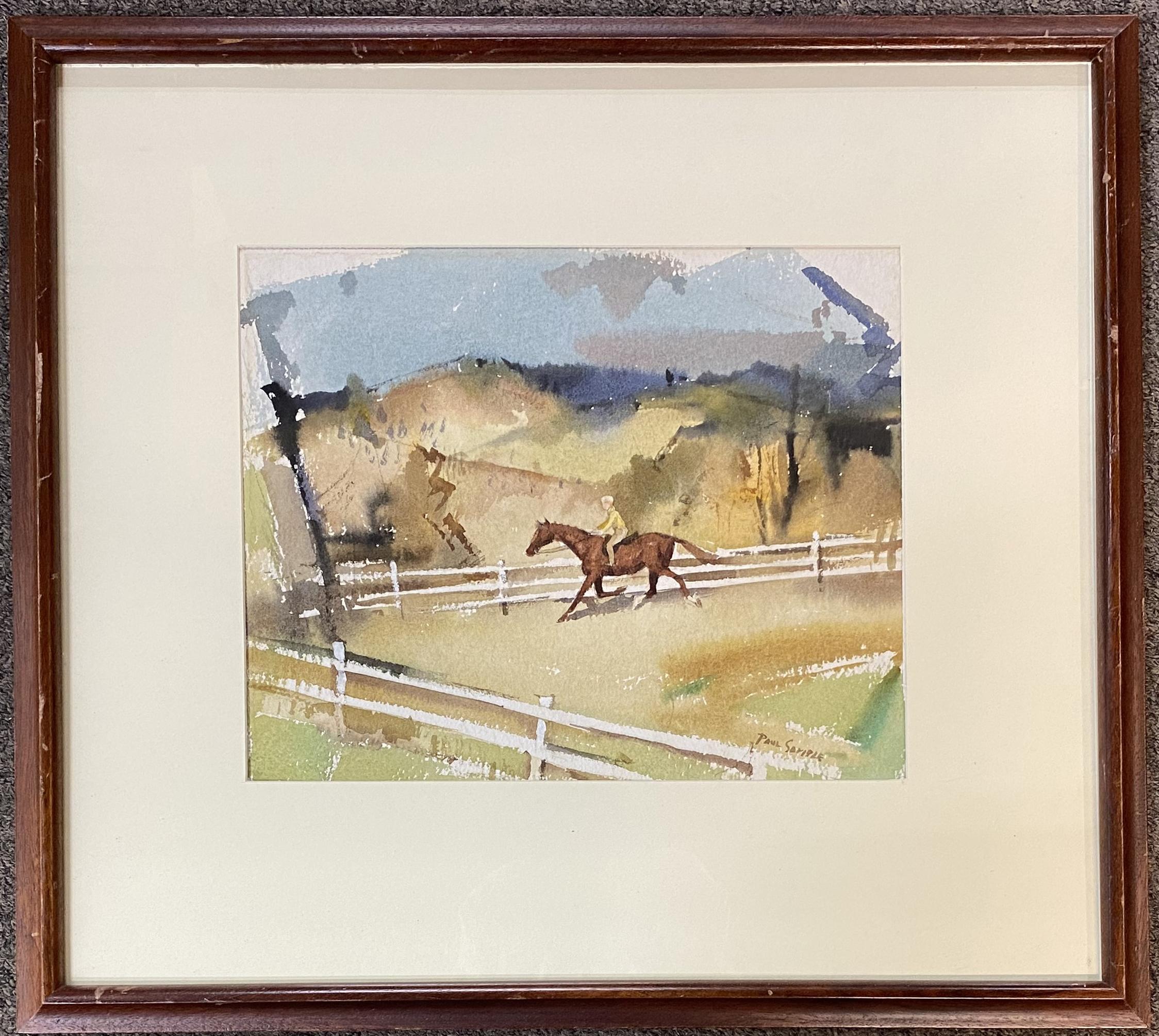 Cavallo e cavaliere - Painting di Paul Sample