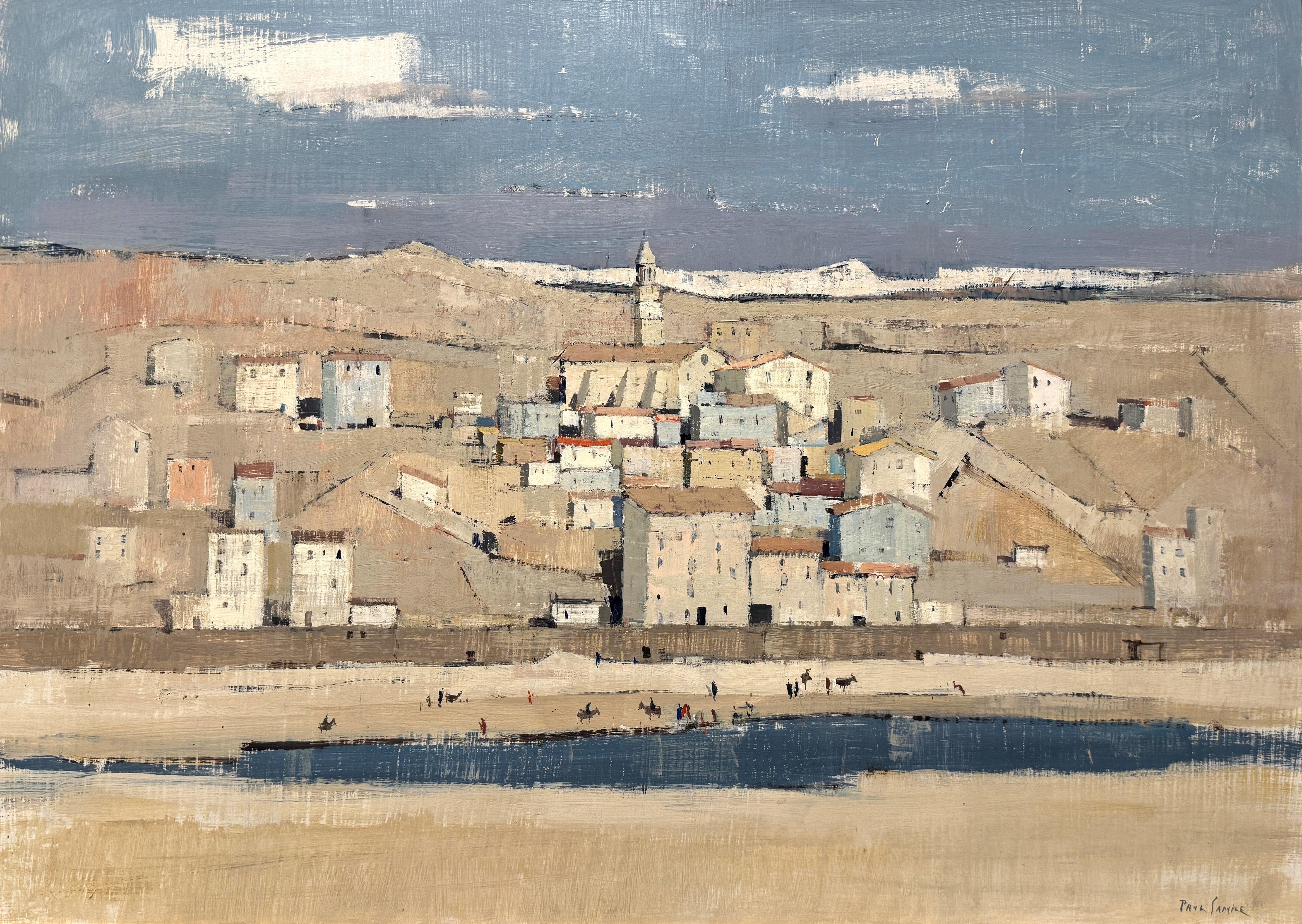 Paul Sample
Spanish Village, 1958
Signed lower right; titled on artist label affixed to the reverse
Acrylic on Masonite
23 1/4 x 33 inches

Provenace
Milch Galleries, New York
Private Collection, Woodland Hills, California

Exhibitions
New York,