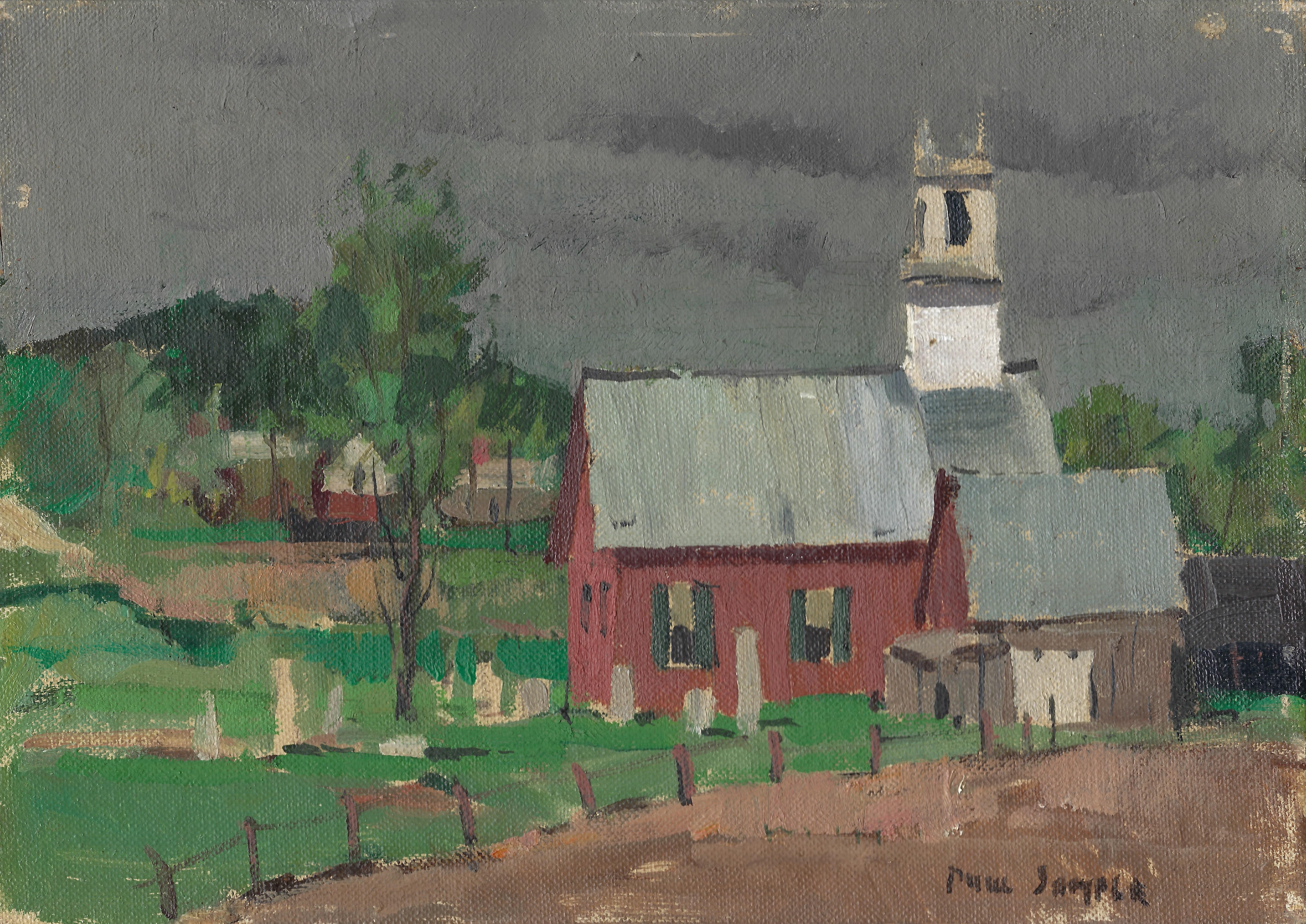 Paul Sample Landscape Painting - Union Village Church