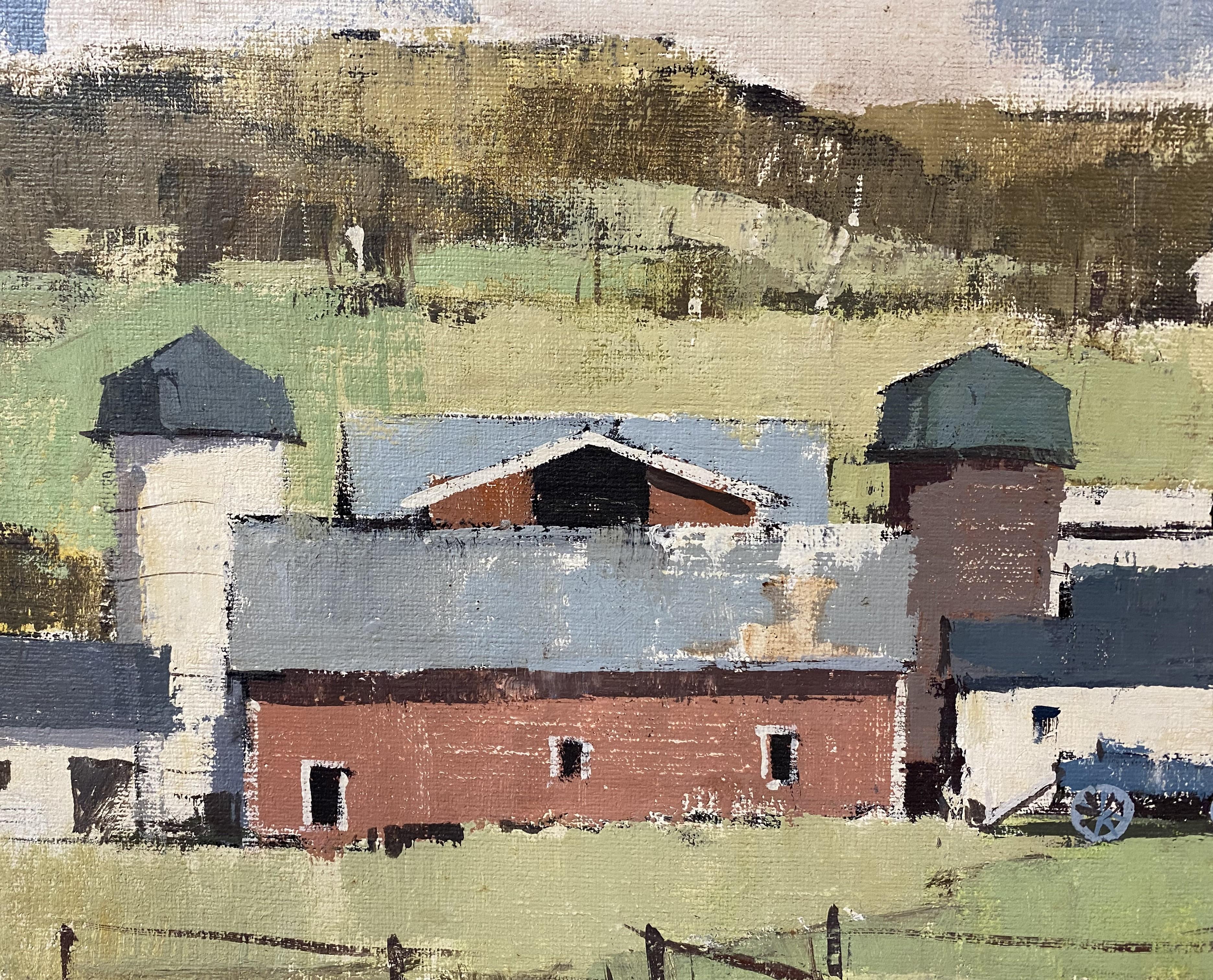 Vermont Farm - American Impressionist Painting by Paul Sample