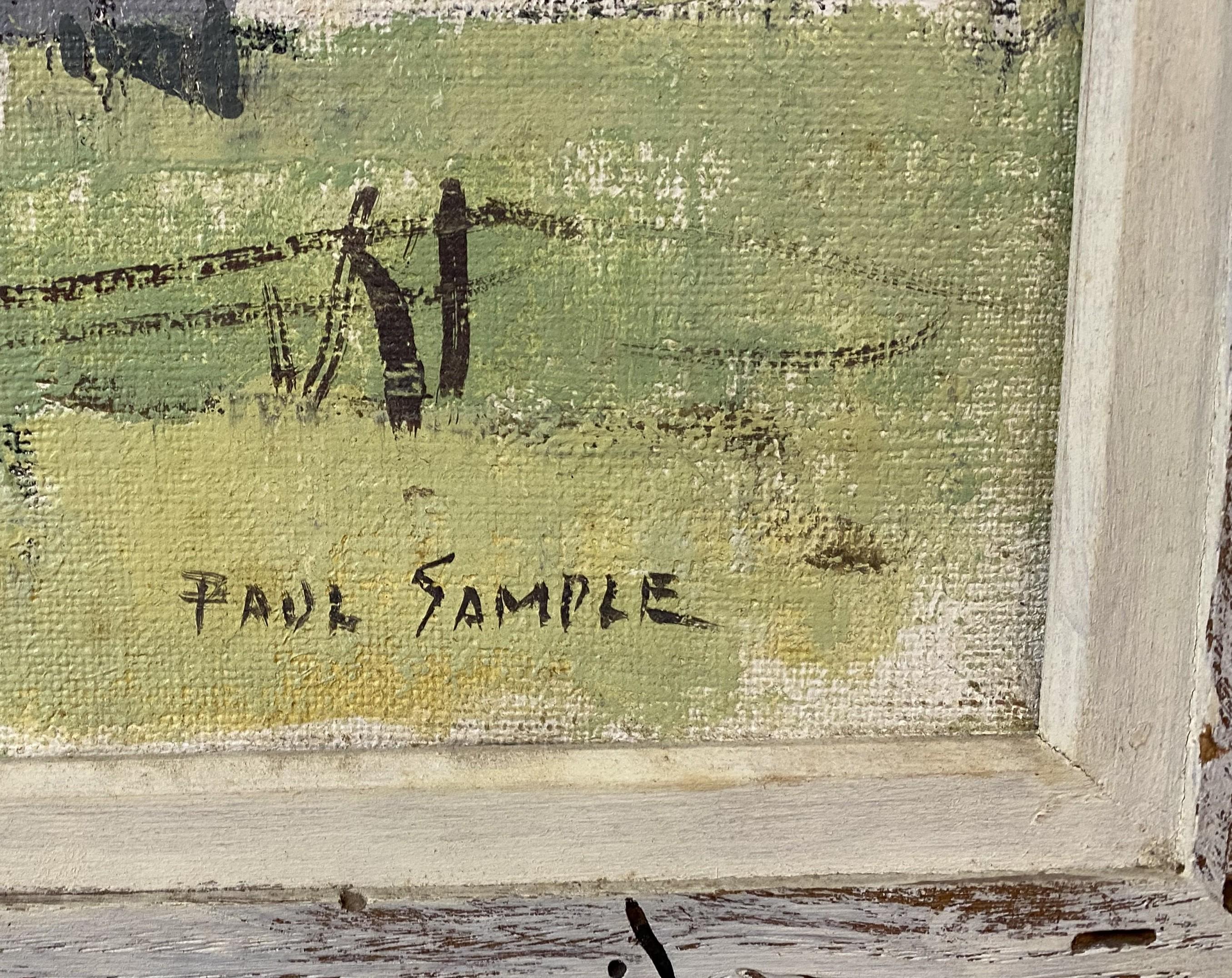 A fine impressionist landscape of a Vermont farm by American artist Paul Starrett Sample (1896-1974). Sample was born in Louisville, Kentucky and went to school at Dartmouth College, eventually moving there to become artist in residence and settling