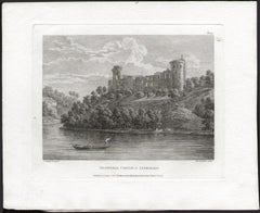 Bothwell Castle in Clydesdale, Scotland. Paul Sandby C18th landscape engraving
