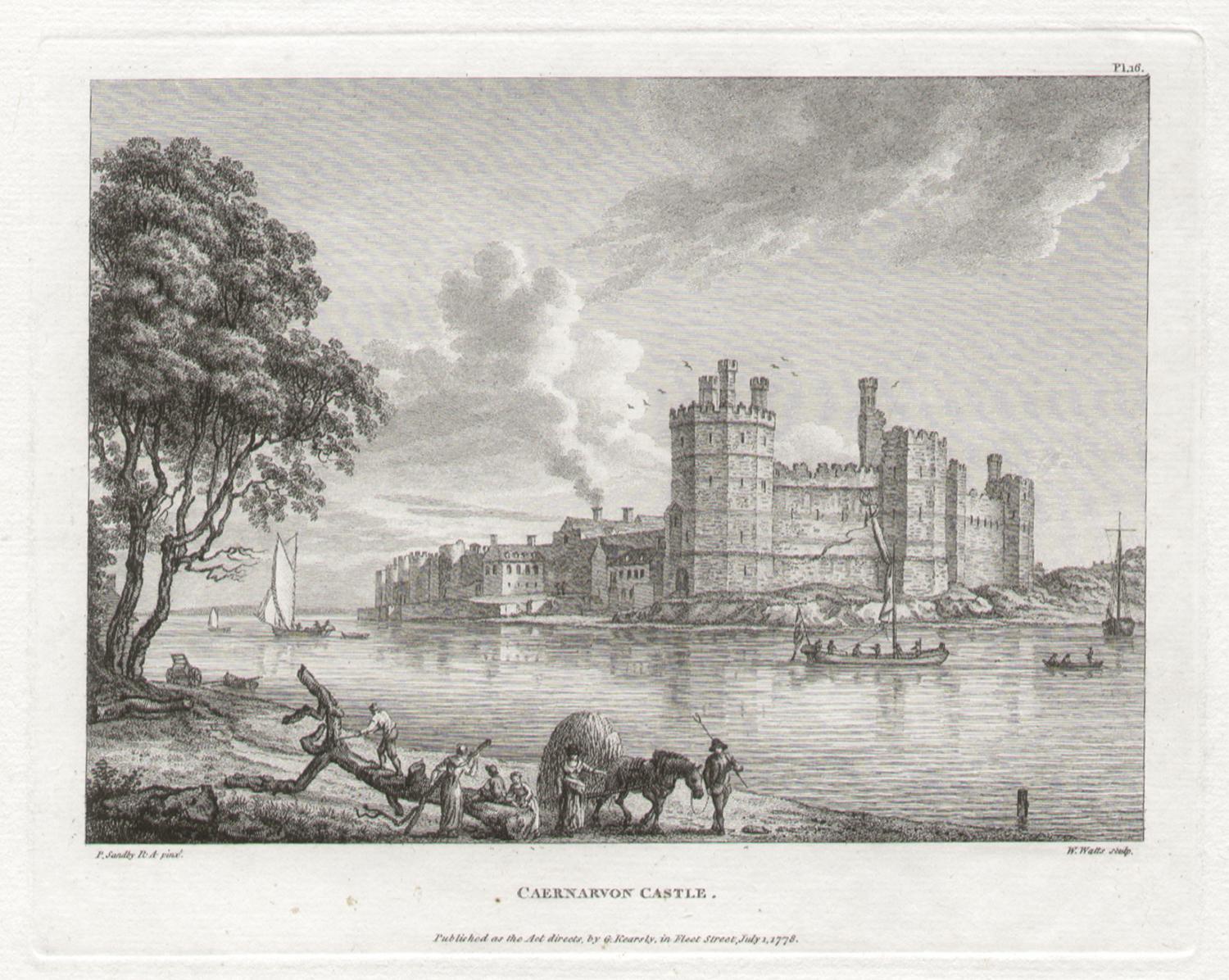 Castello di Caernarvon

Incisione di William Watts (1752-1851)  dopo Paul Sandby (1731-1809).

Da "The Virtuosi's Museum, Containing Select Views in England, Scotland, and Ireland" di Paul Sandby, pubblicato da George Kearsley. 

Paul Sandby è stato