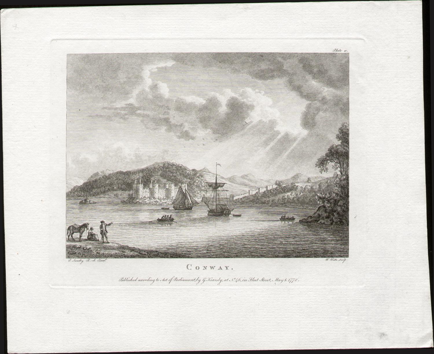'Conway'

Engraving by William Watts (1752-1851) after Paul Sandby (1731-1809).

From Paul Sandby's 'The Virtuosi's Museum, Containing Select Views in England, Scotland, and Ireland', published by George Kearsley. 

Paul Sandby was an important
