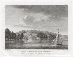 Newstead in Nottinghamshire. Paul Sandby C18th landscape engraving