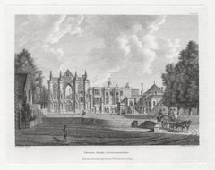 Newstead Priory, Nottinghamshire. Paul Sandby C18th English landscape engraving