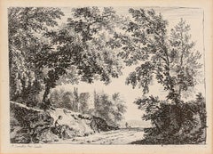Paul Sandby - 18th Century Etching, Resting by the Wayside