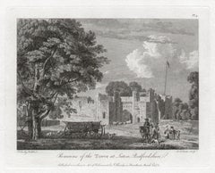 Antique Tower at Luton, Bedfordshire. Paul Sandby C18th English landscape engraving