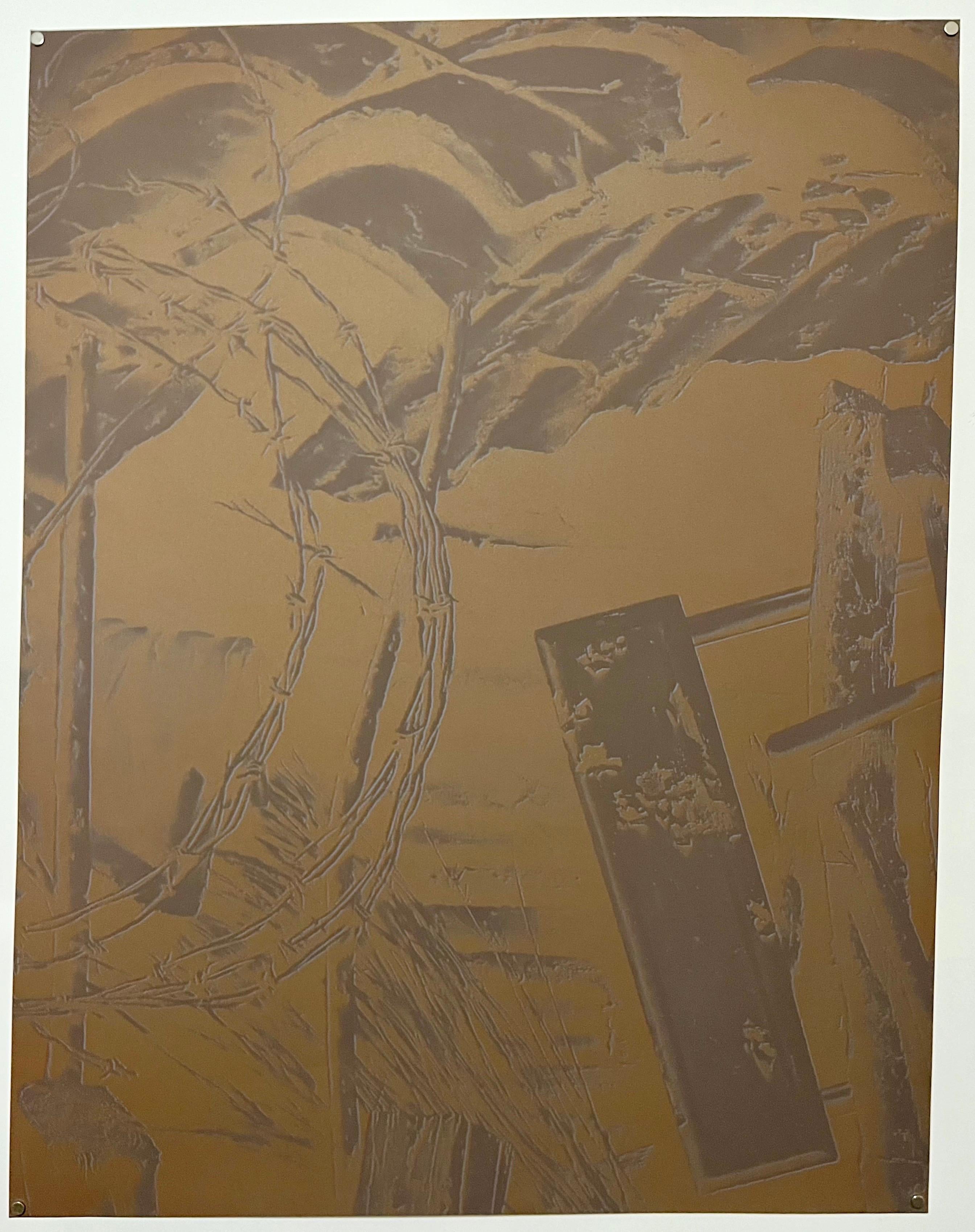 1971 Tamarindo Impresión Paisaje Litografía Paul Sarkisian Foto Realista Americana en venta 1