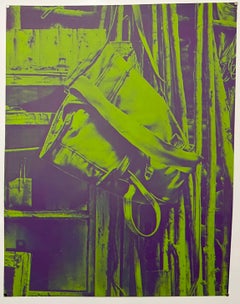 1971 Tamarind Workshop Satchel Lithograph Paul Sarkisian Photo Realist Americana