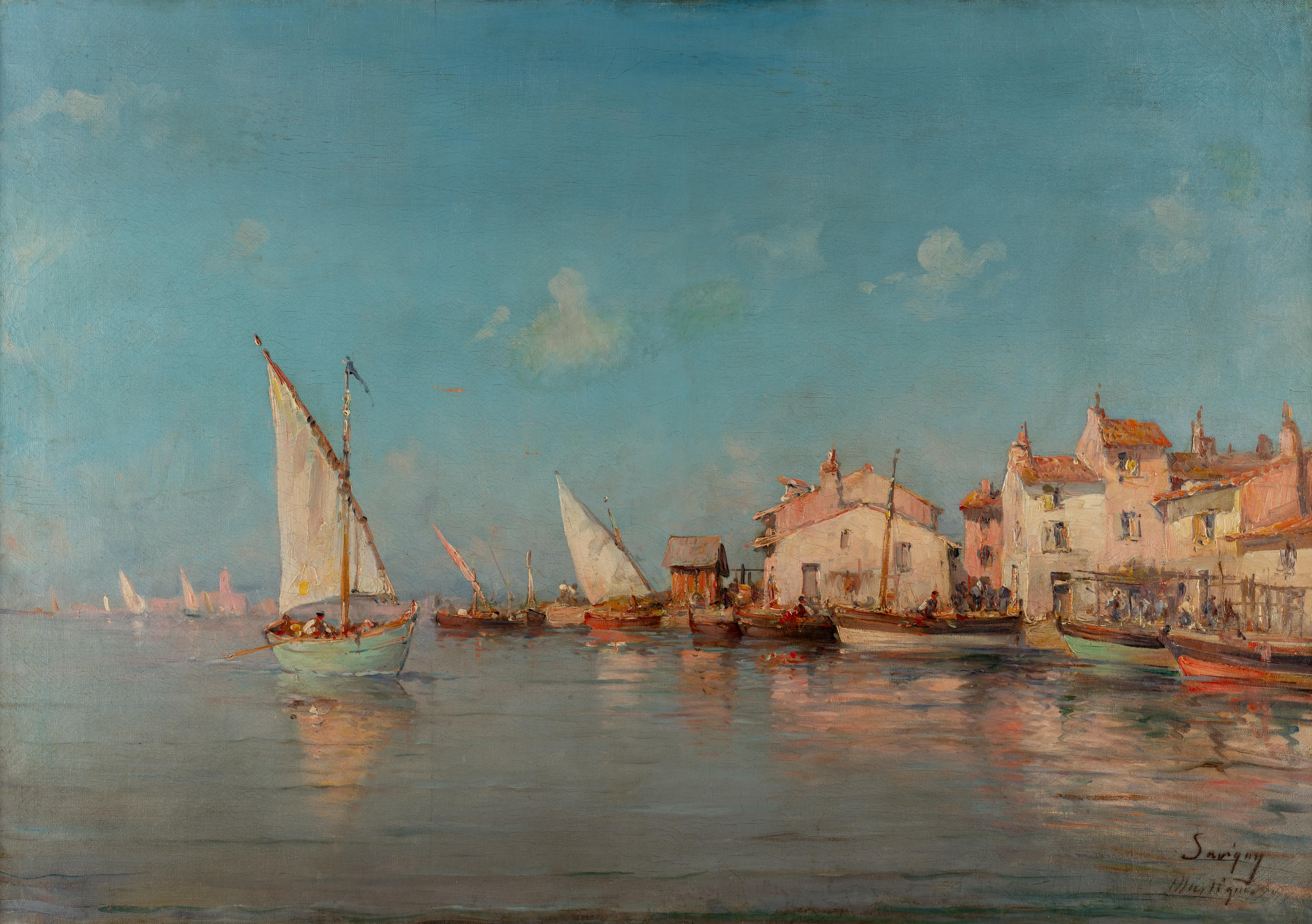 Martigues, France - Painting by Paul Savigny